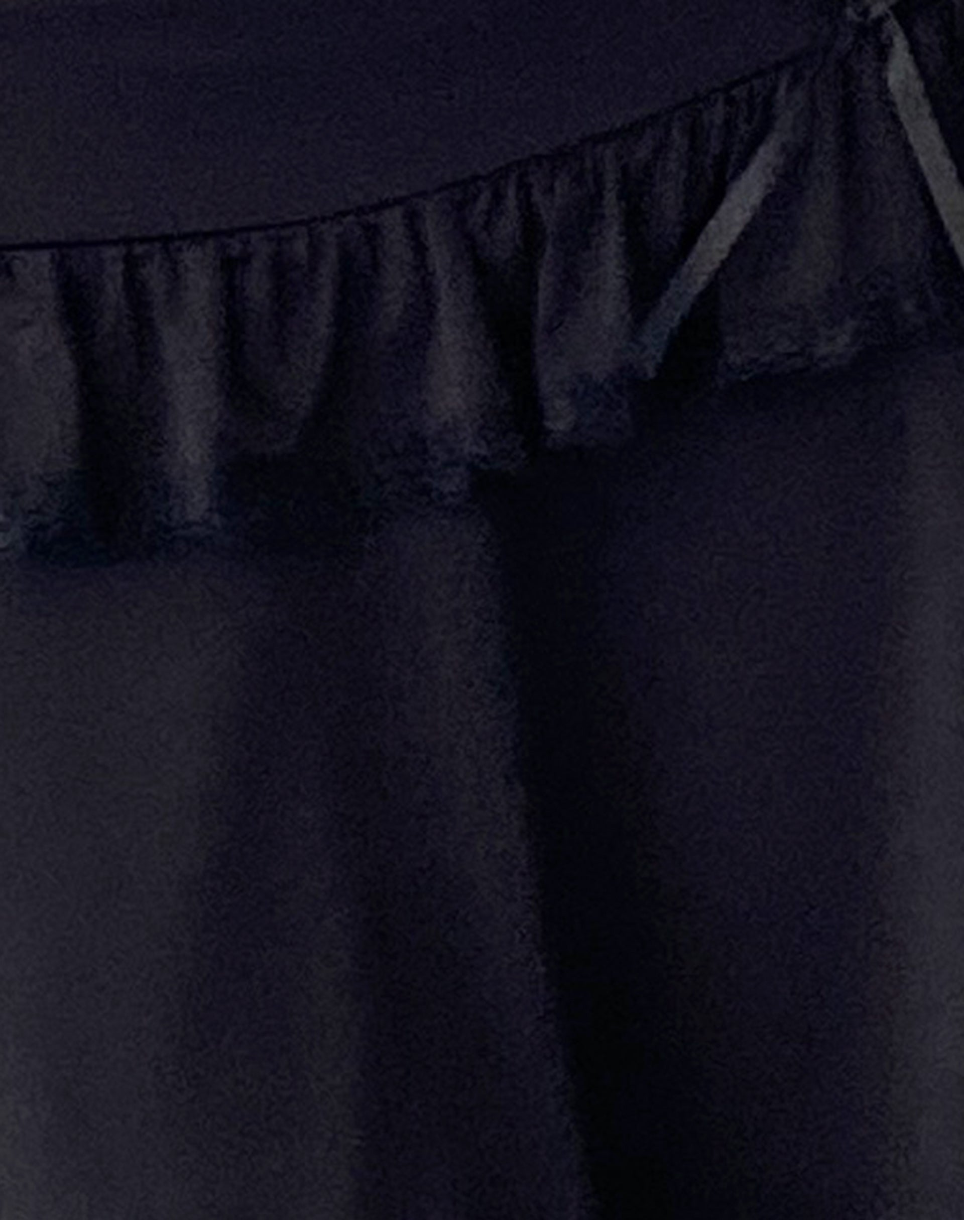 Addalyn Lace Trim Mini Skirt in Black