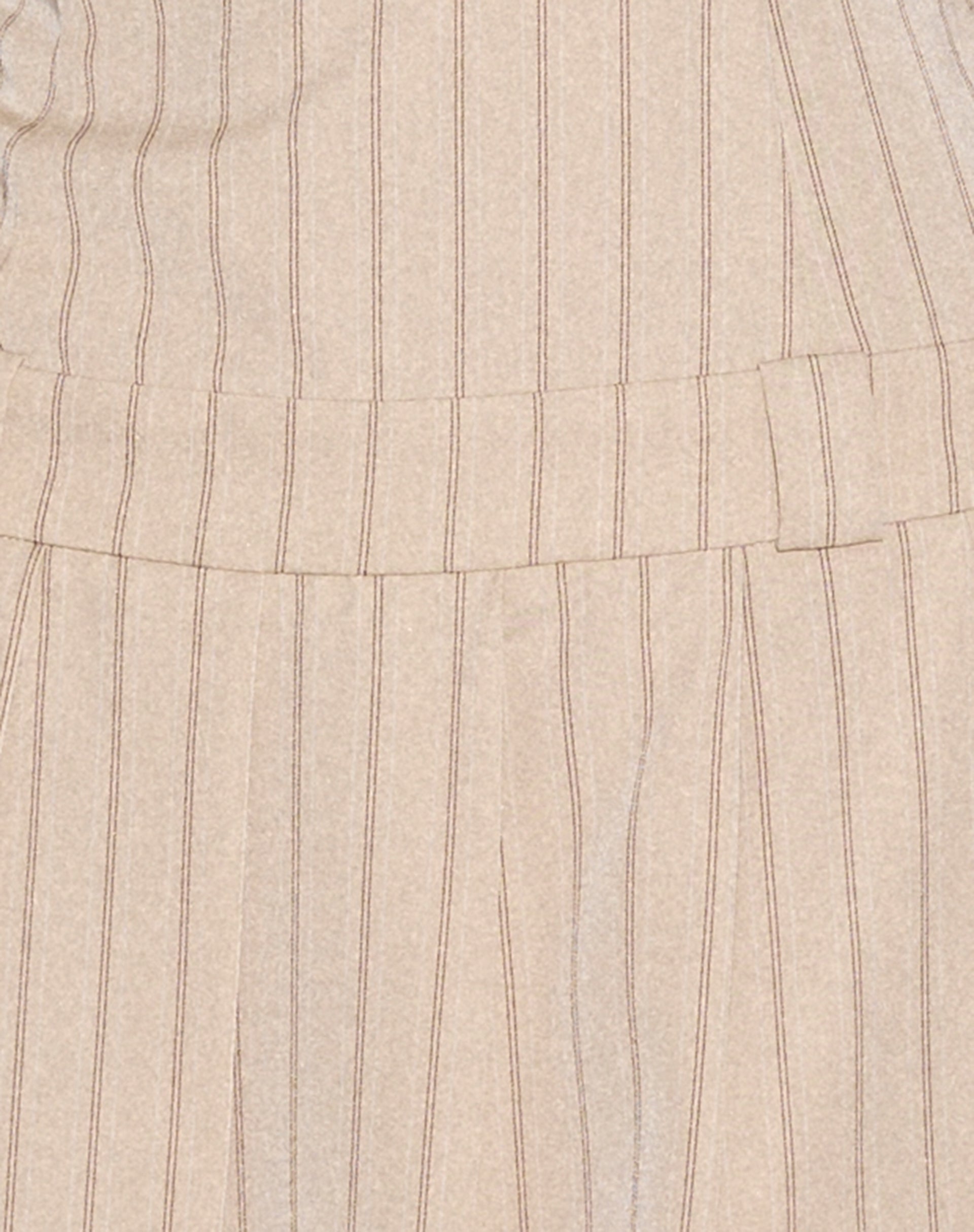Aldari Bandeau Midi Dress in Tailoring Tan Pinstripe