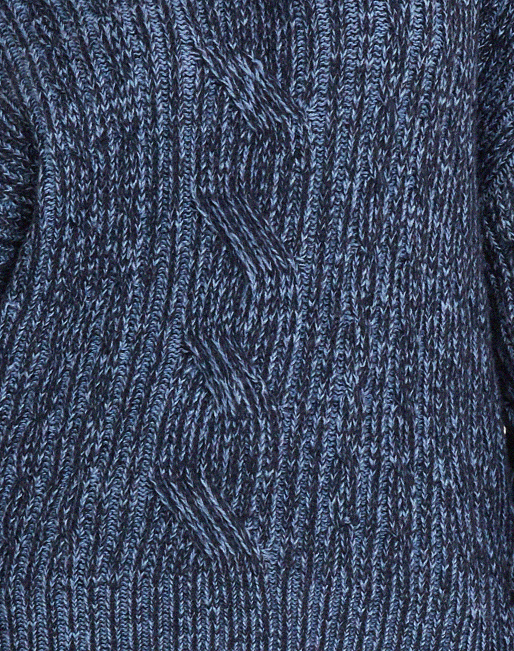 Amieta Knitted Jumper in Two Tone Blue