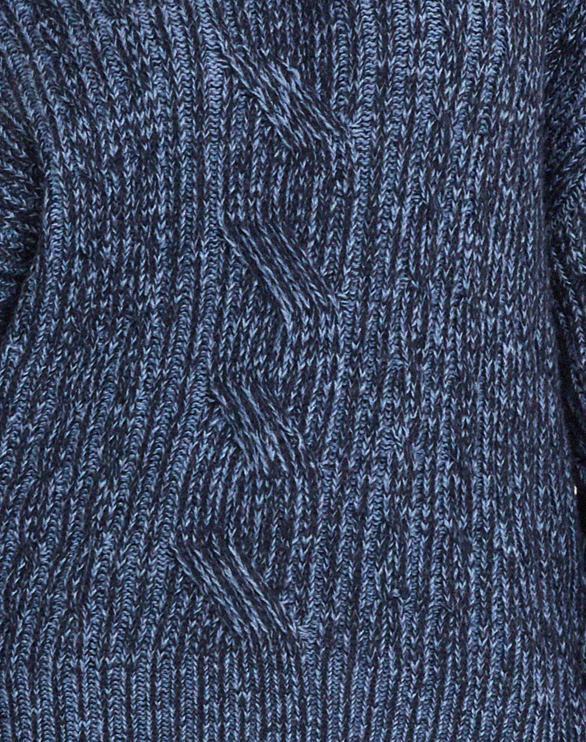 Amieta Knitted Jumper in Two Tone Blue