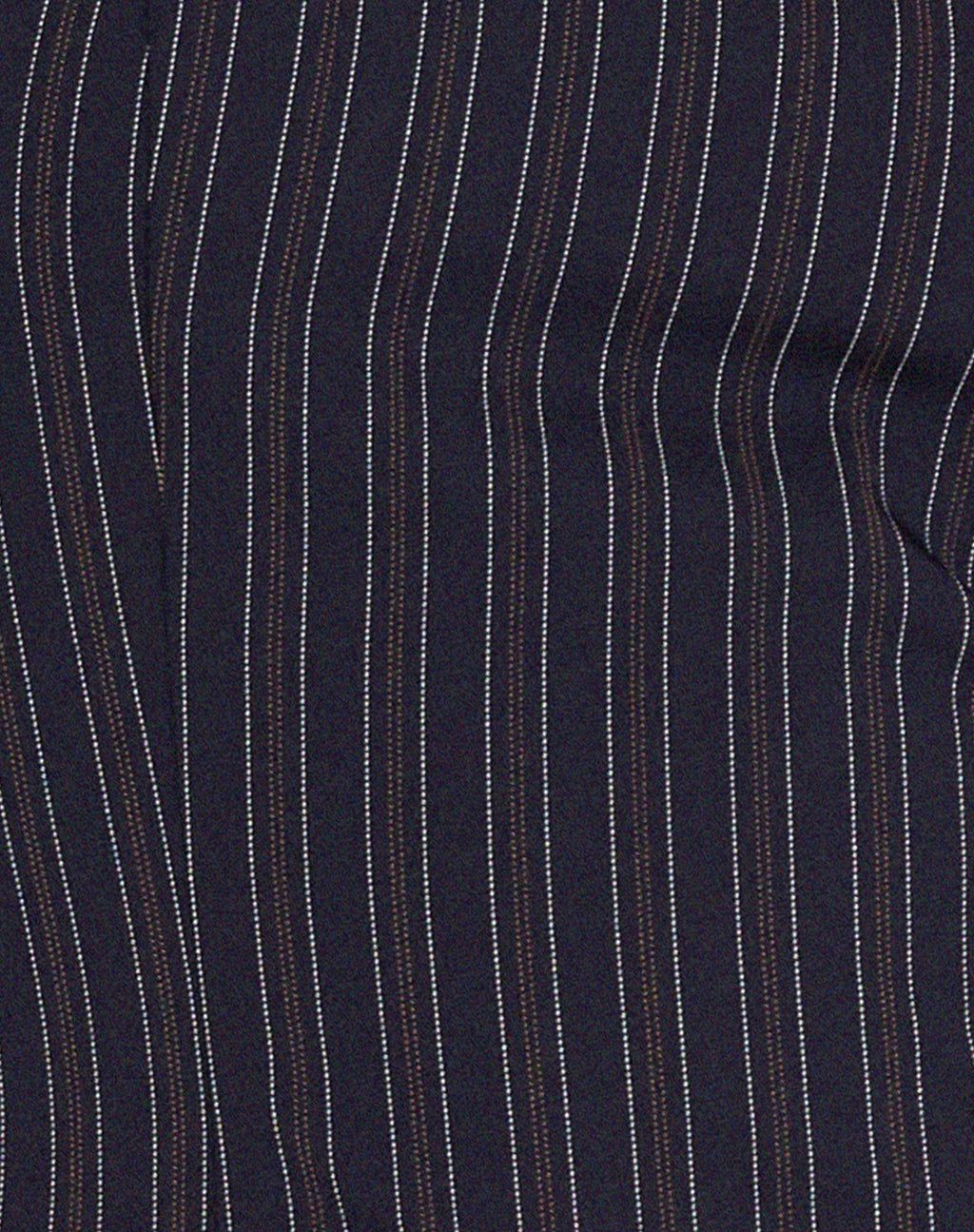 Arreta Crop Top in Pinstripe Navy