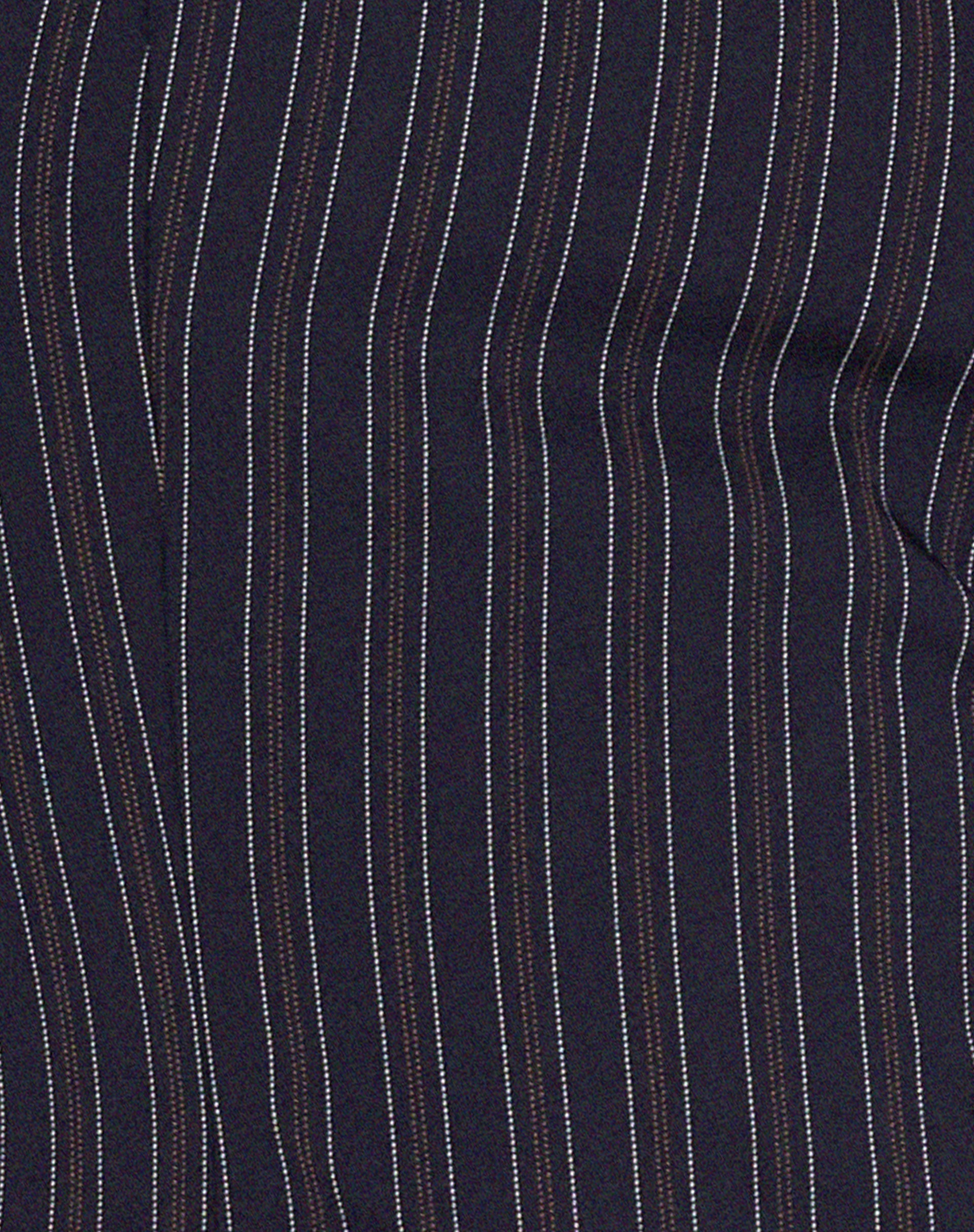 Arreta Crop Top in Pinstripe Navy