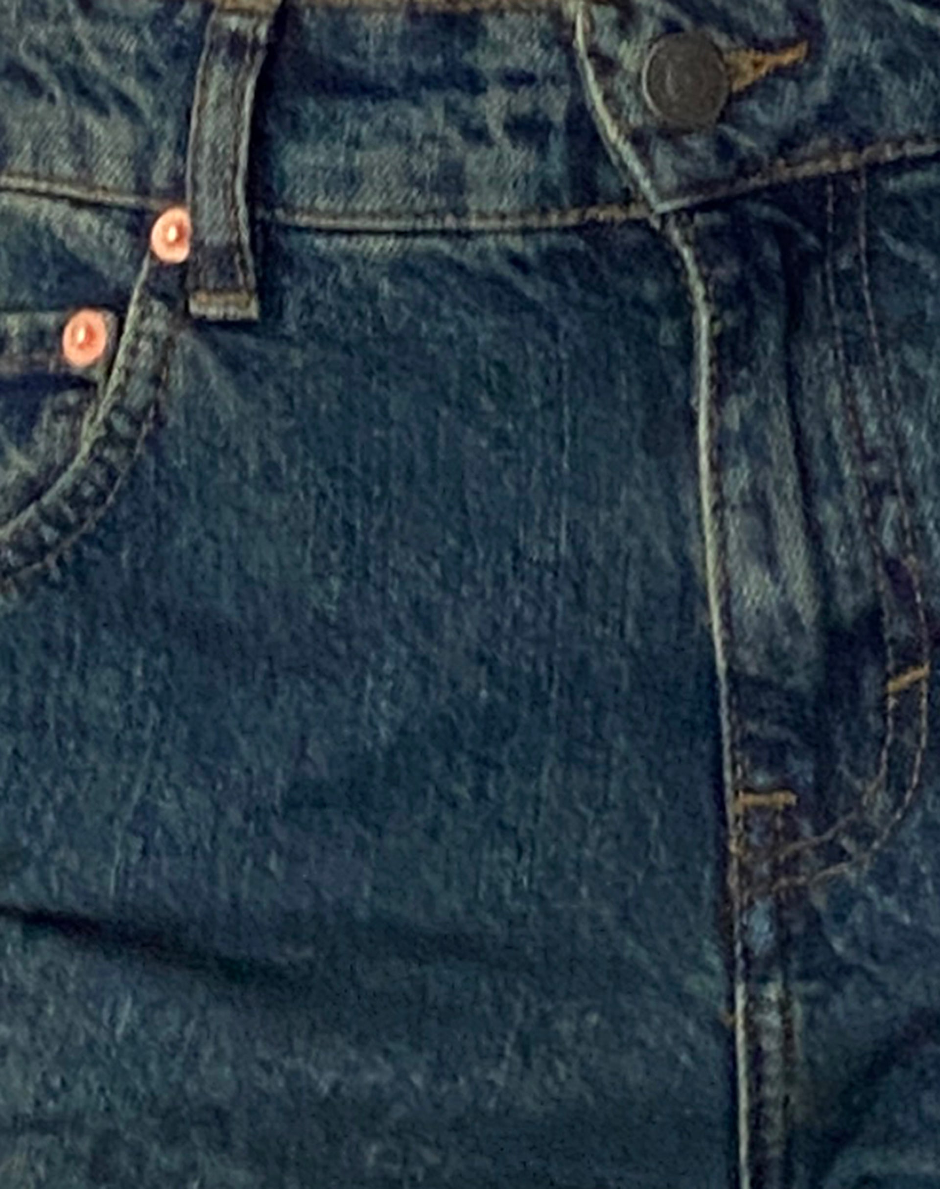 Roomy Mid Rise Jorts in Brown Blue Acid