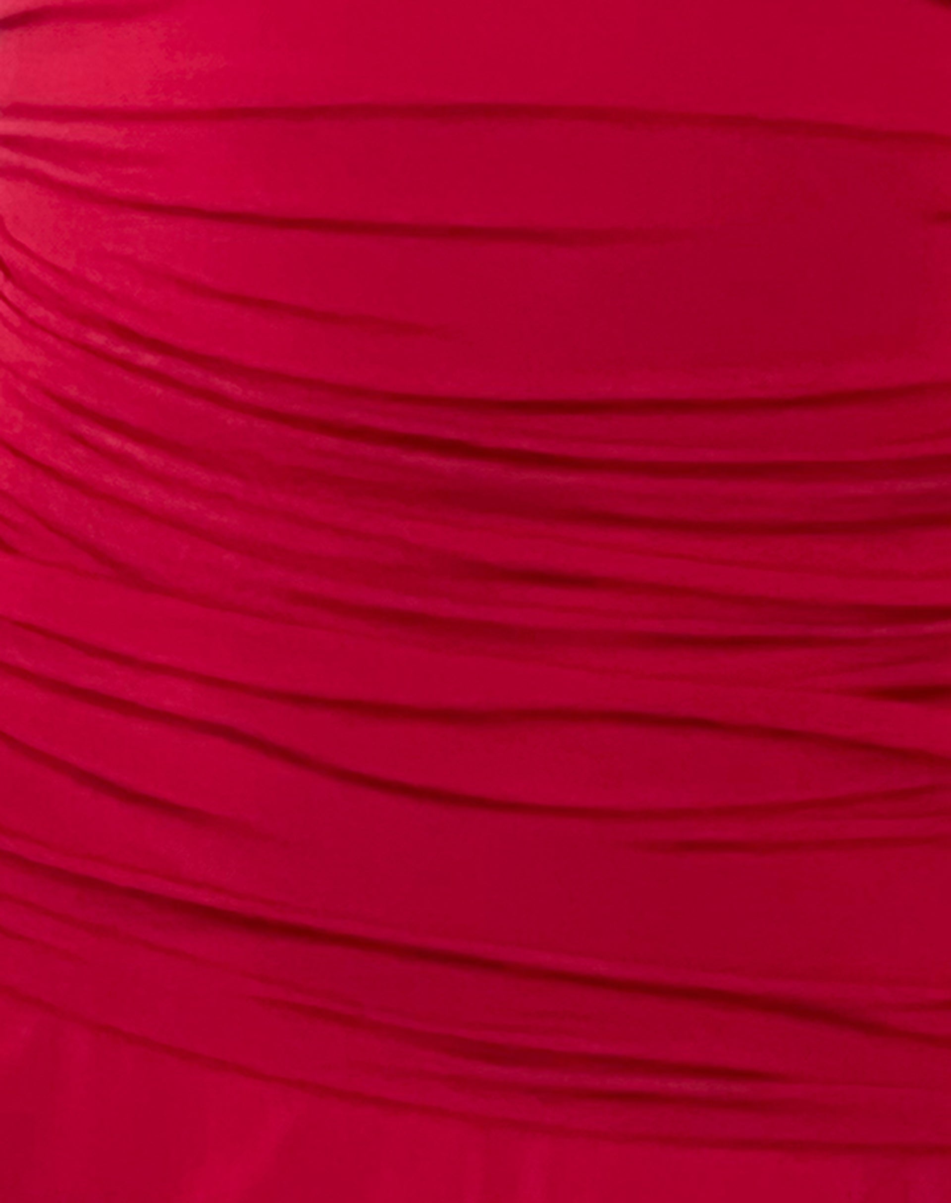 Bibi Bandeau Halterneck Mini Dress in Red