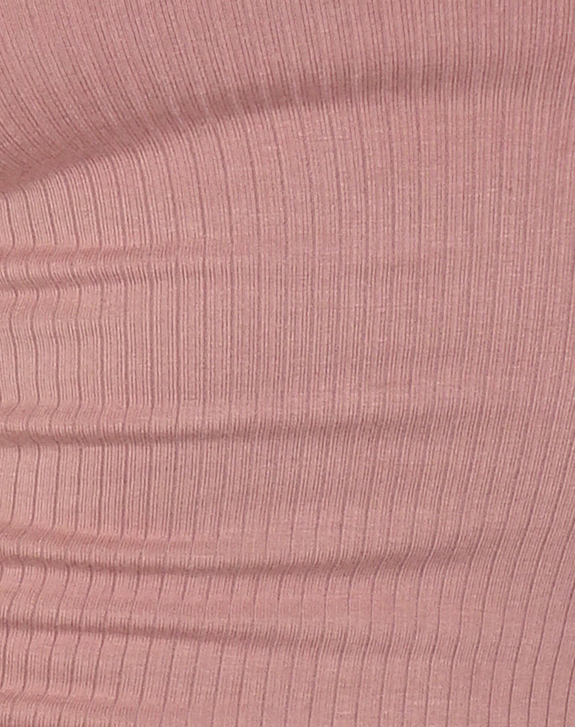 Binlo Extra Long Sleeve Top in Dusty Pink Rib