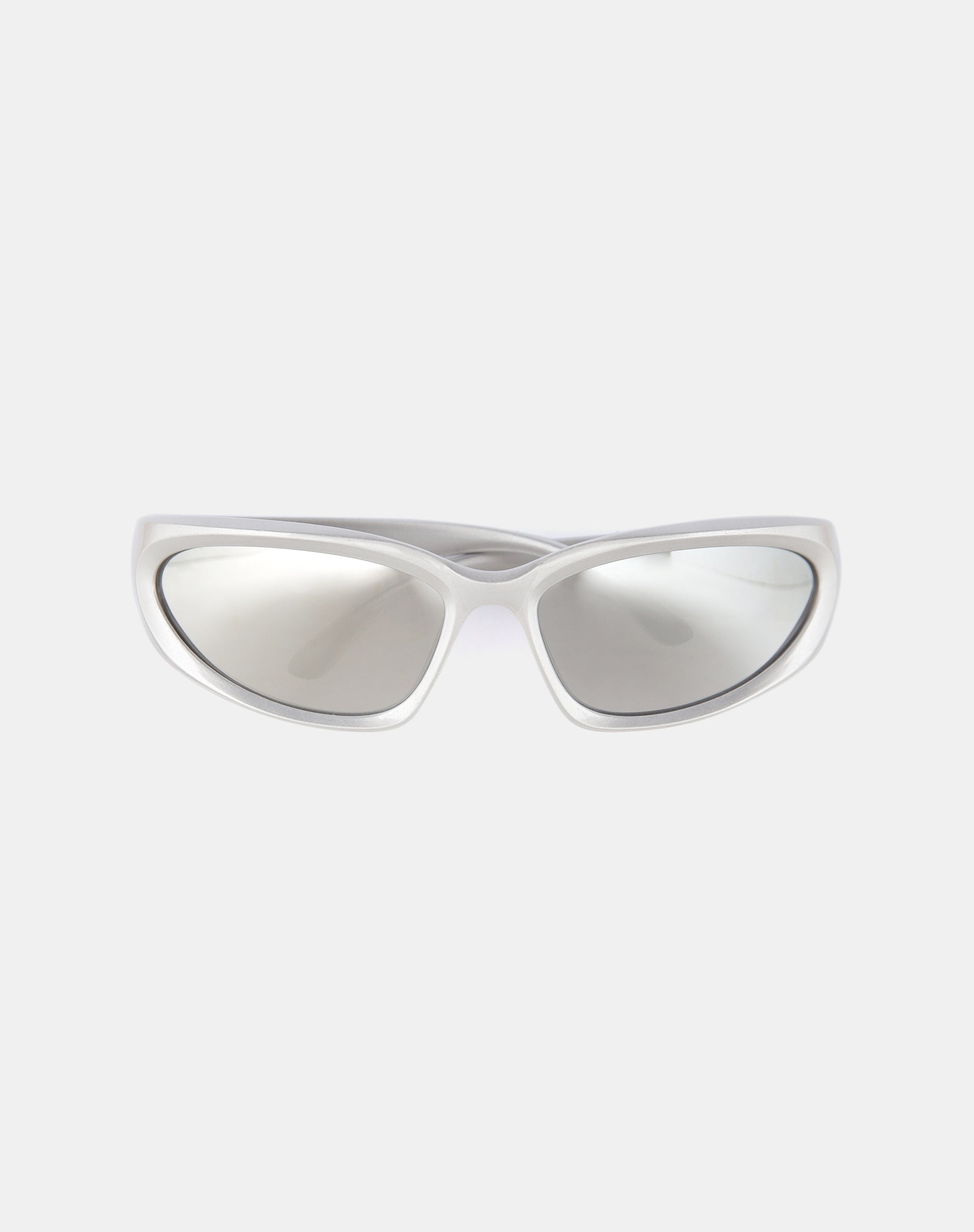 Blake Wrap Sunglasses in Silver