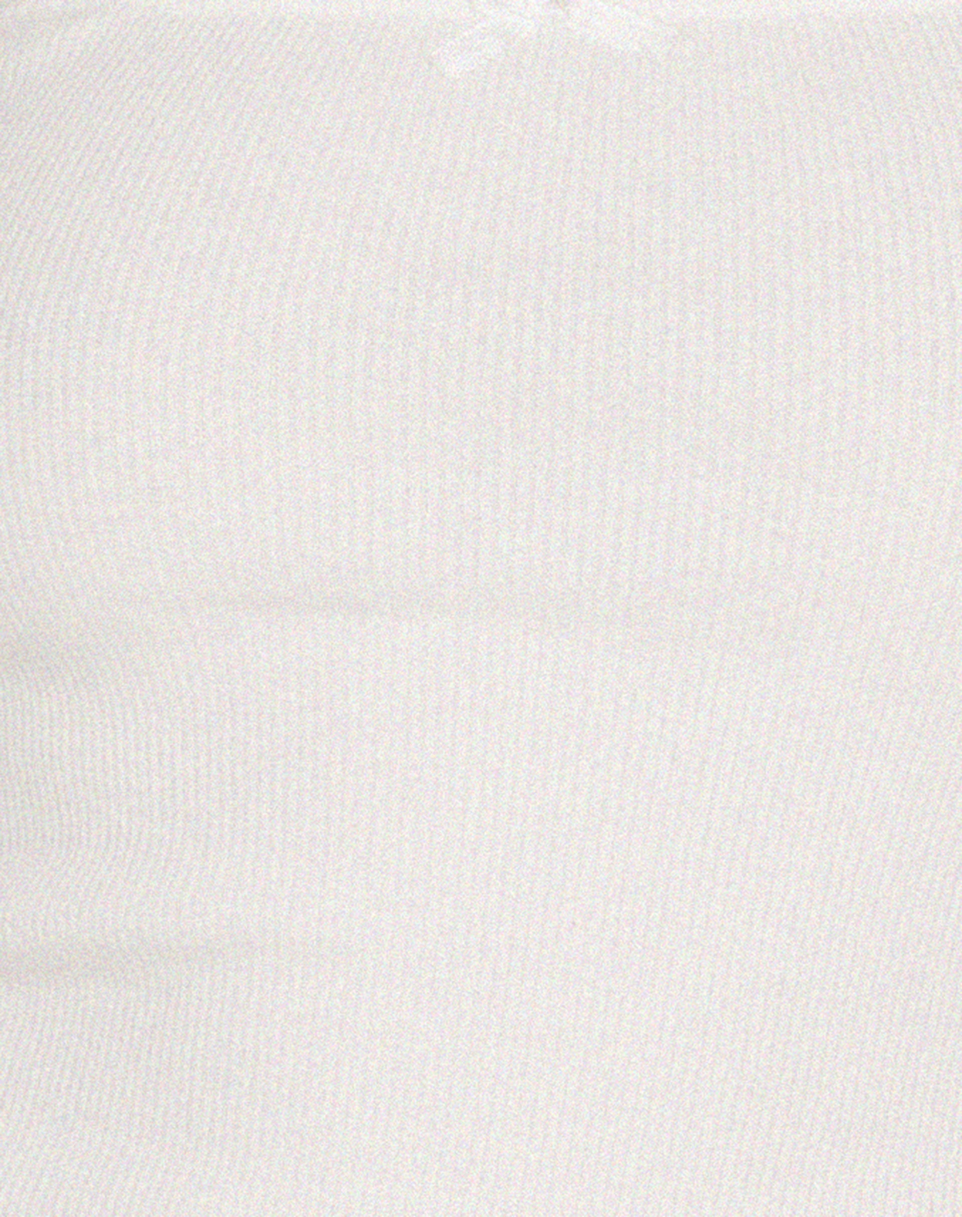 Bovita Long Sleeve Top in Rib White