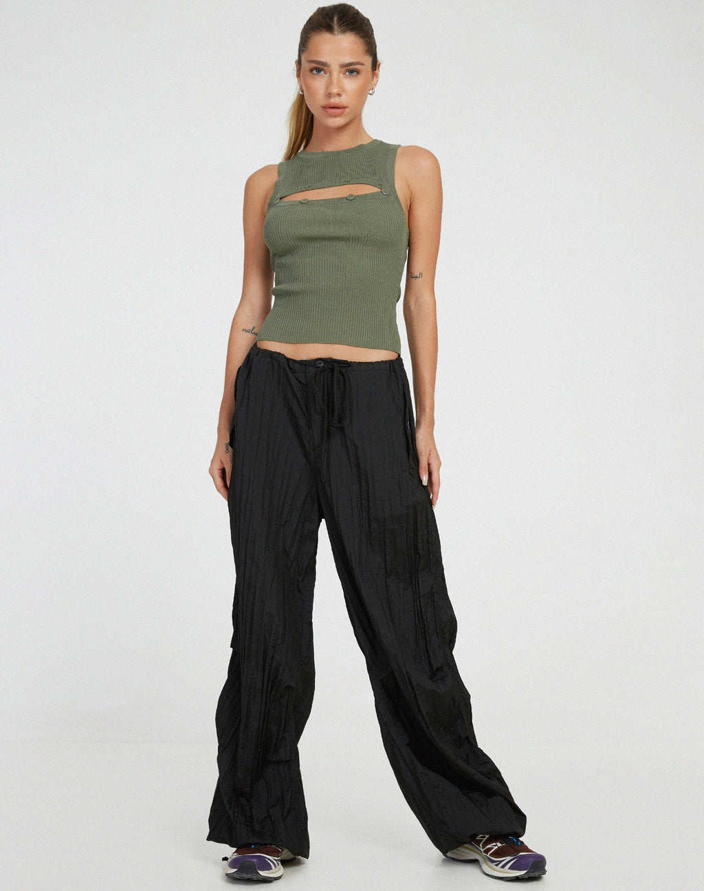 Caena Top in Khaki
