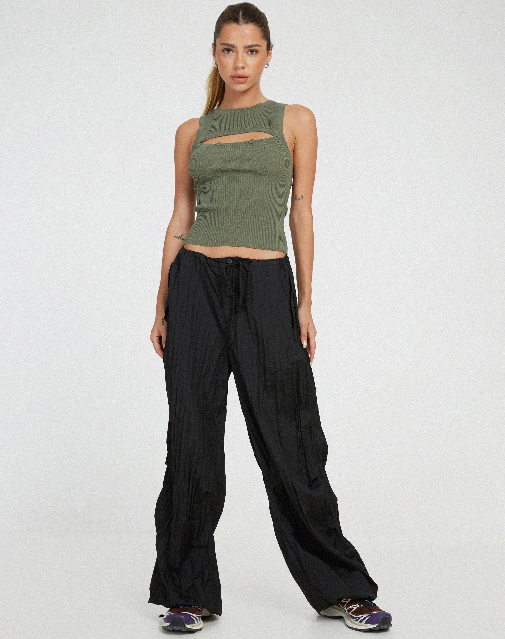 Caena Top in Khaki