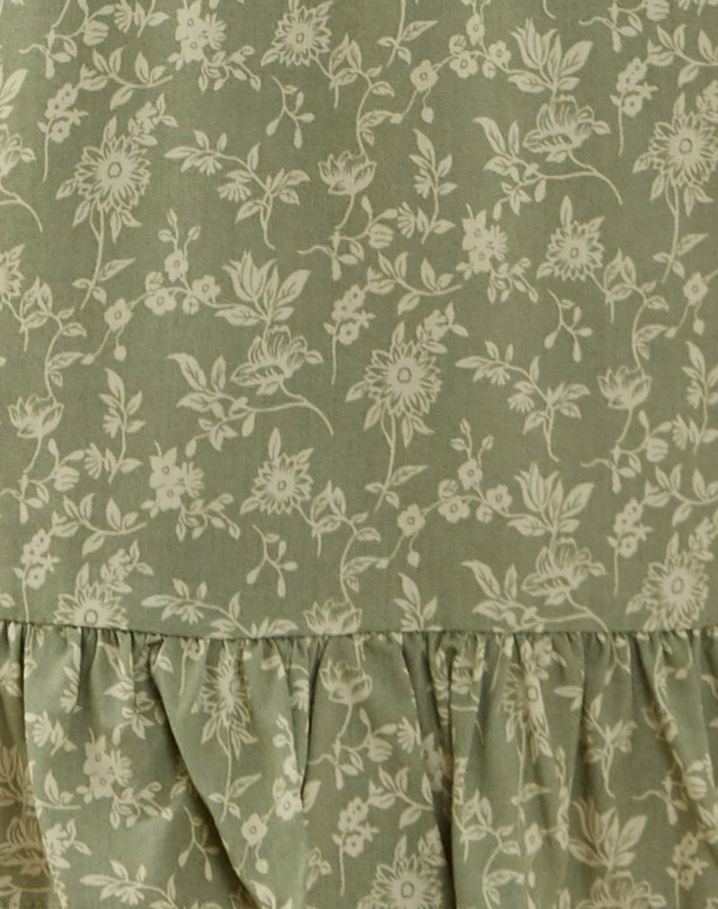 Carole Mini Dress in Ditsy Floral Green