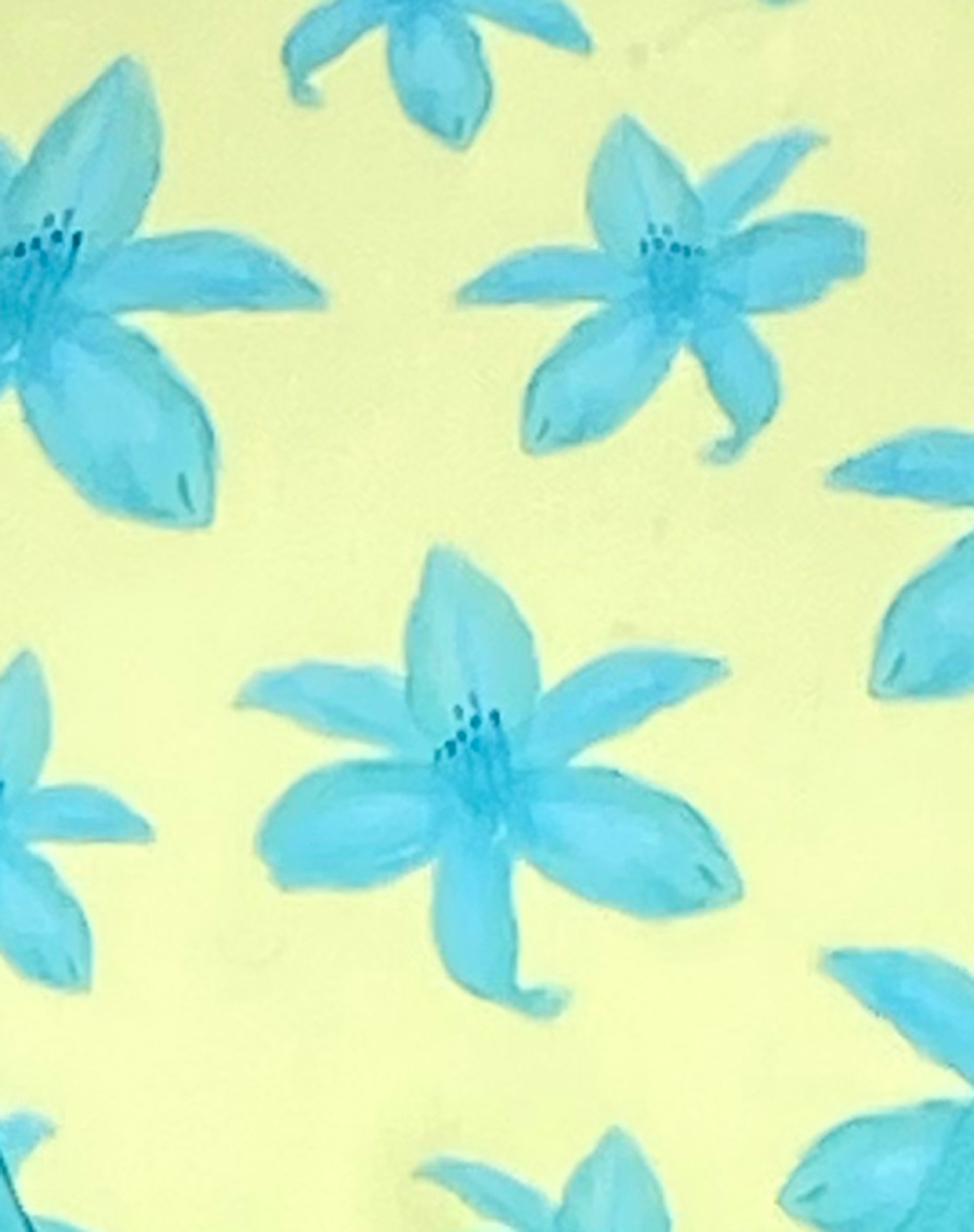 Farida Bikini Bottom in Yellow Painted Flower
