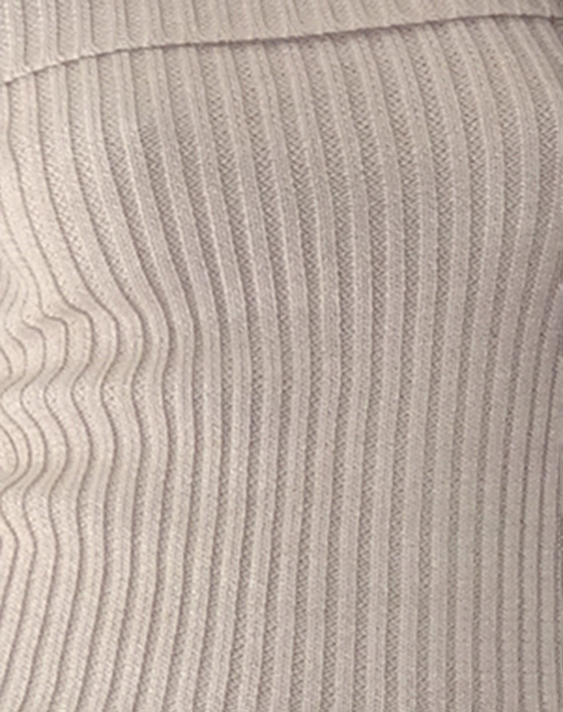 Circe Off-Shoulder Long Sleeve Knit Top in Natural