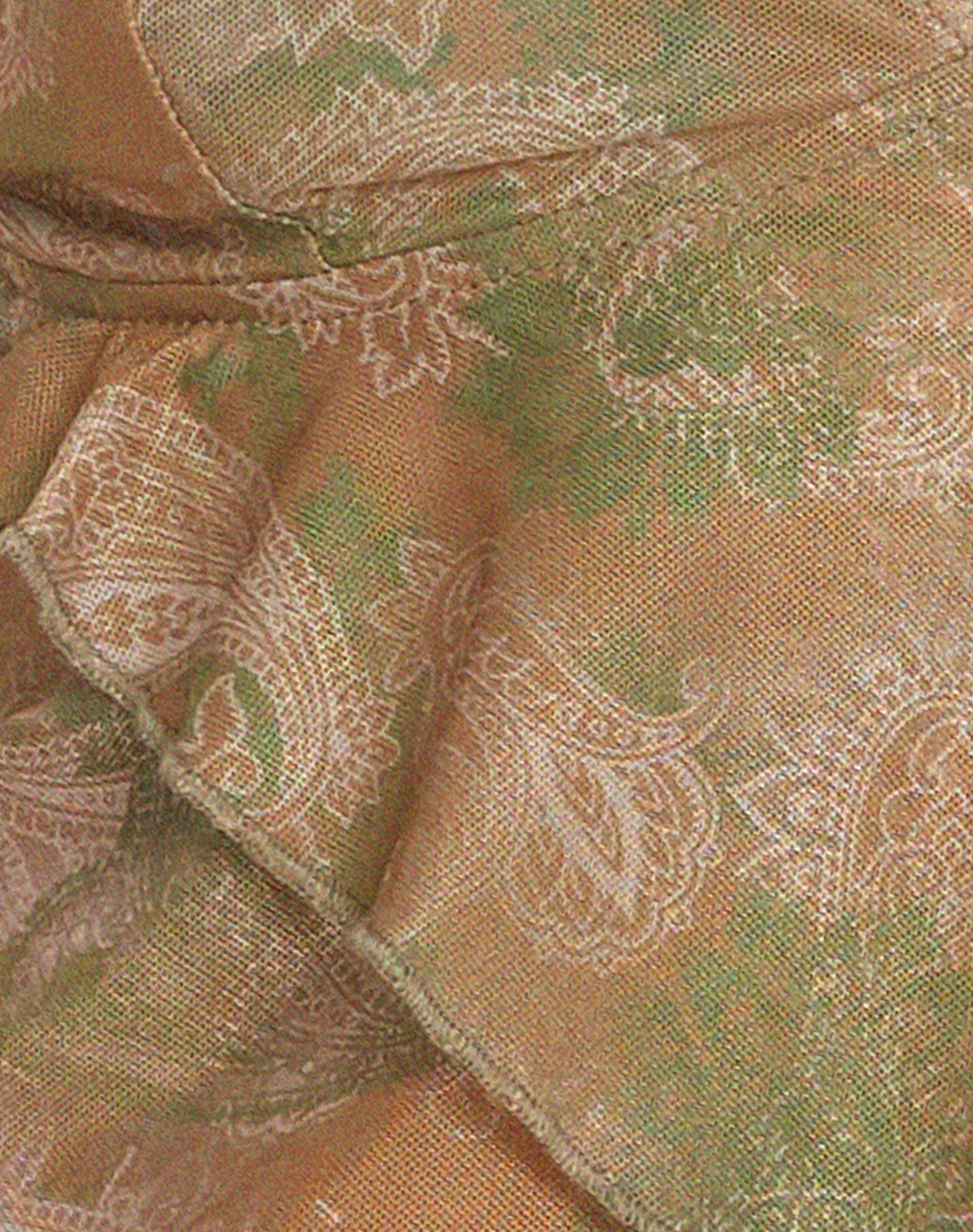 Cojira Mesh Butterfly Top in Tonal Paisley Green