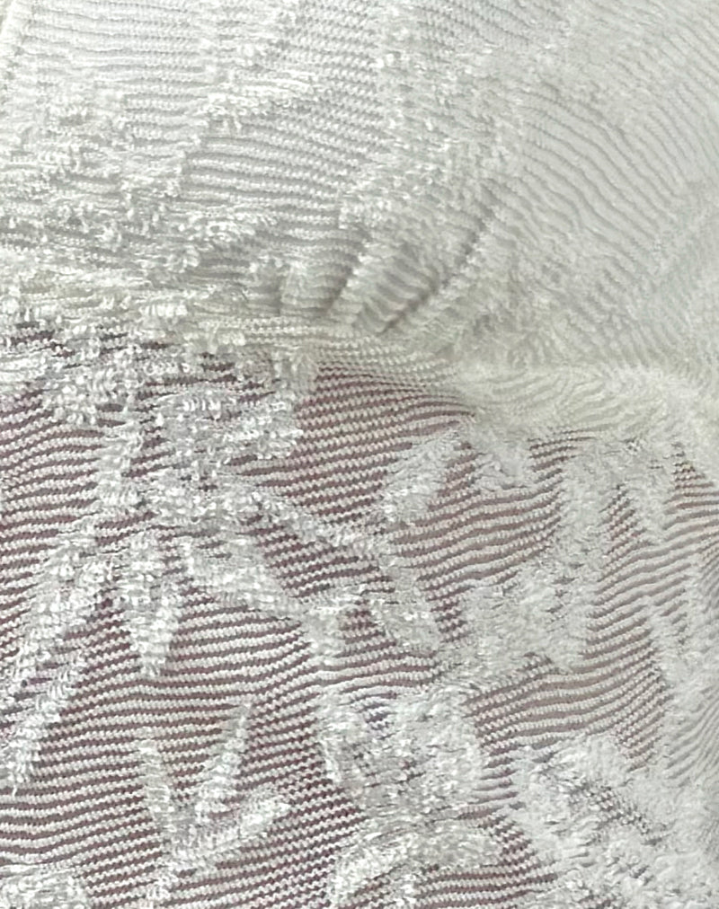Cosimo Halterneck Top in Jacquard Knit Ivory
