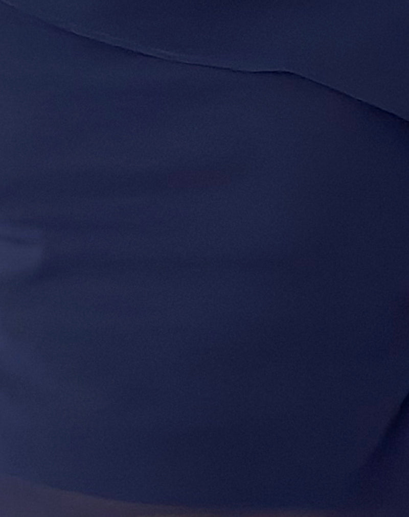 Davila Top in Chiffon Ocean Storm