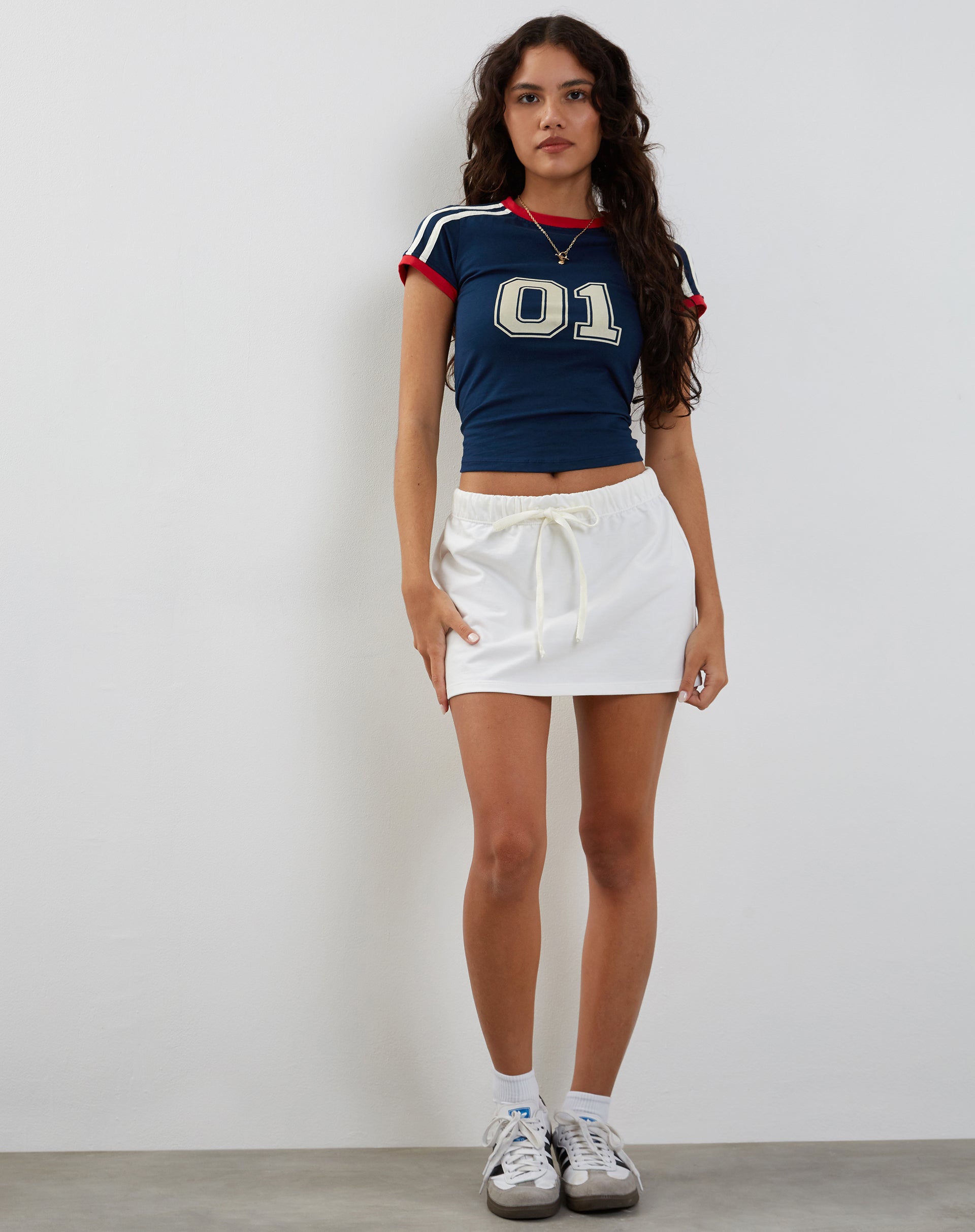 Dheca Mini Skirt in White