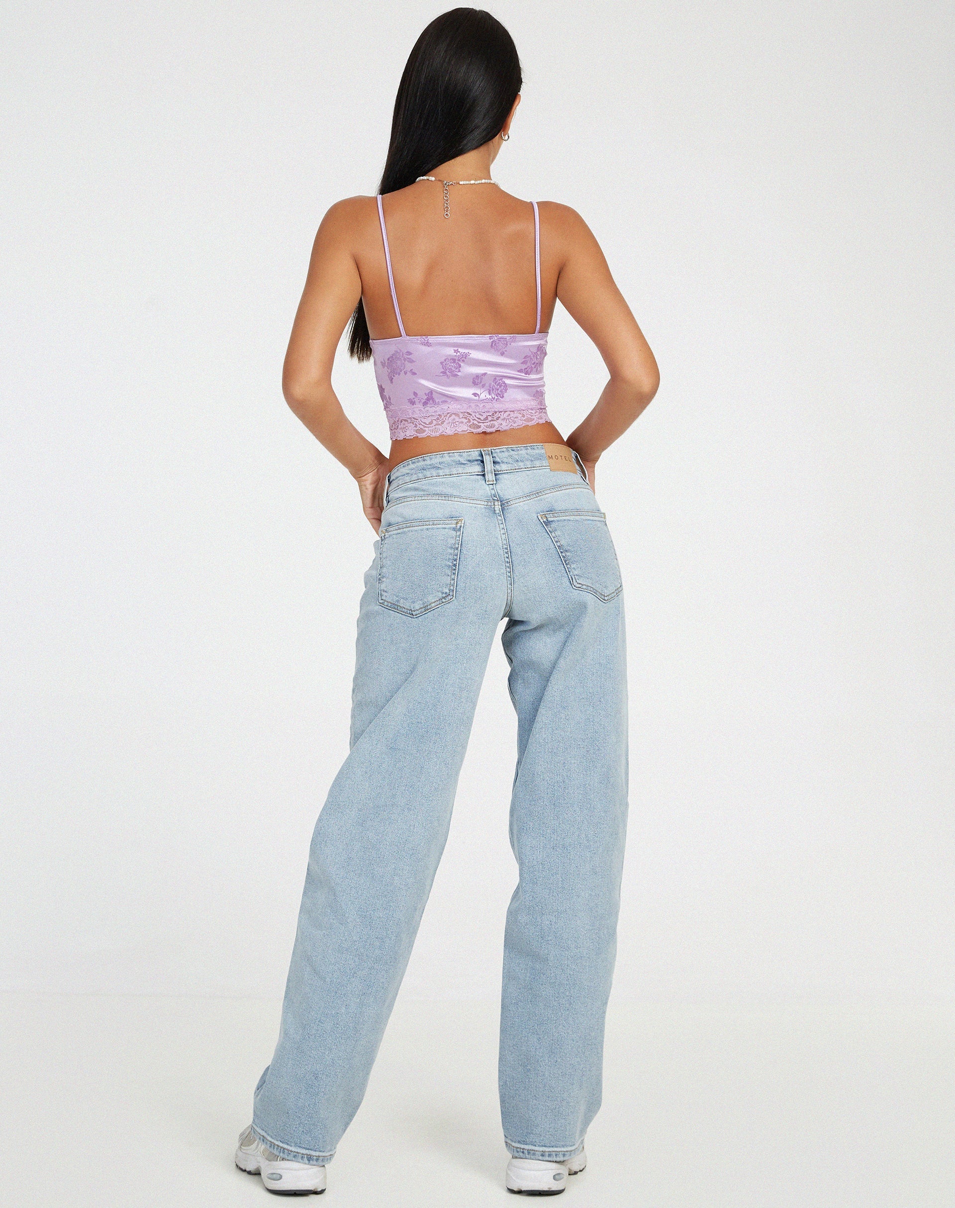 Dyrana Crop Top in Rose Flock Lilac
