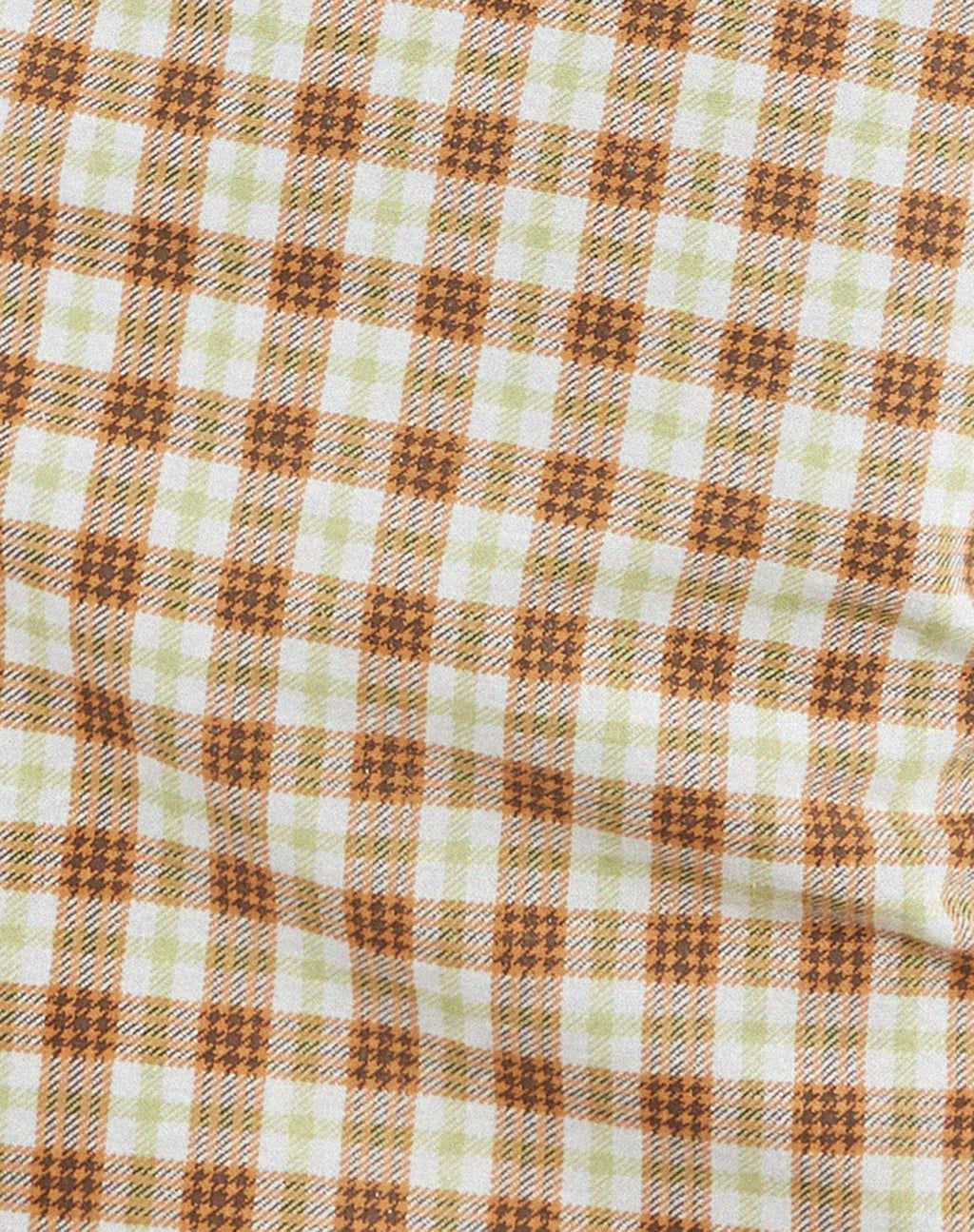 Eluned Day Dress in Yellow and Brown Check