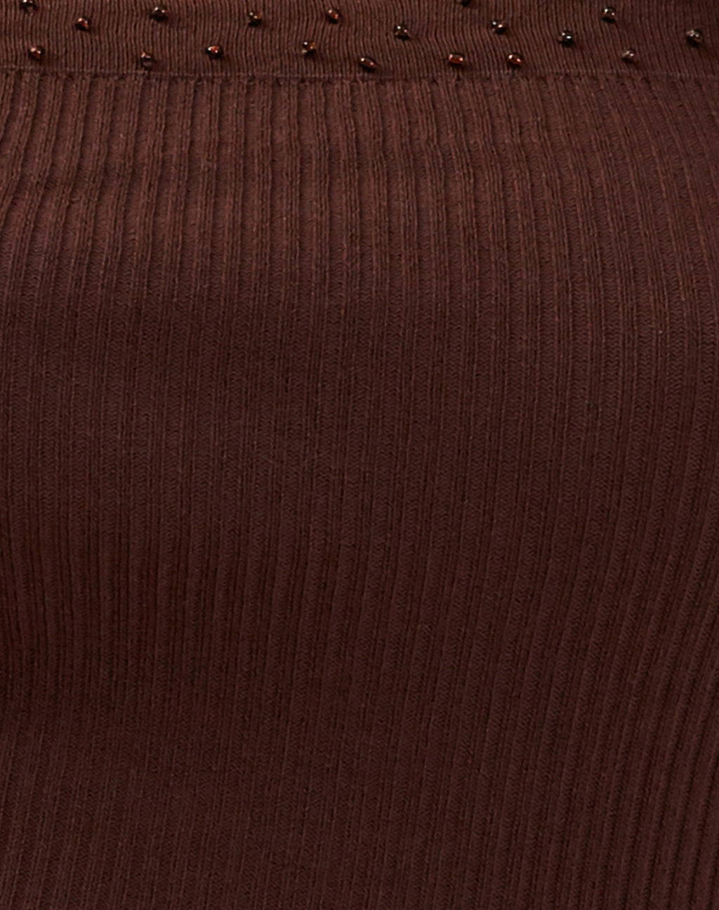 Erin Tube Top in Knit Bitter Chocolate