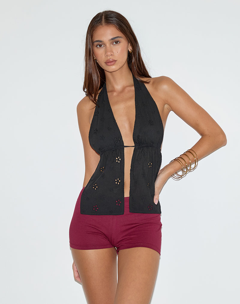 EUNIA SHORT BURGUNDY