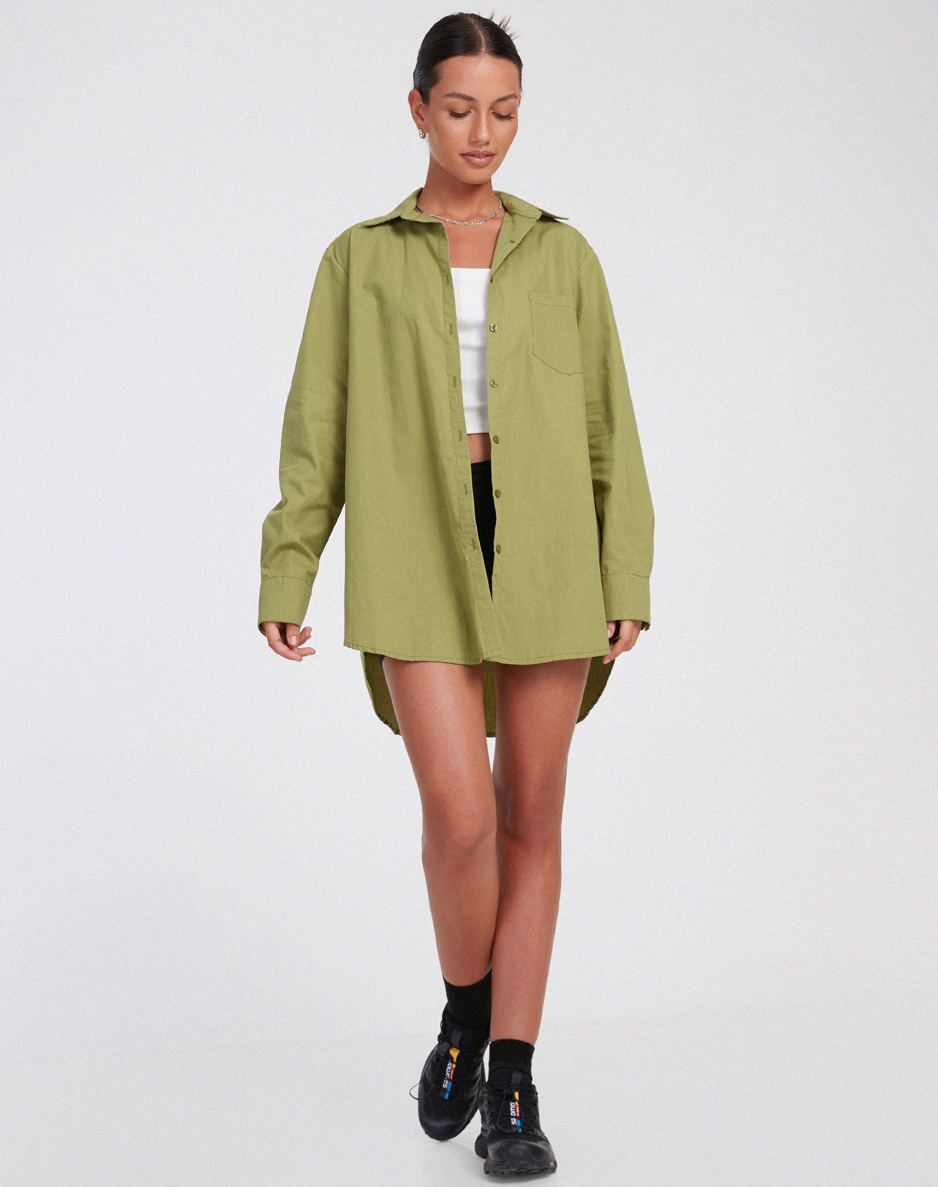 Gane Shirt in Seafoam Green