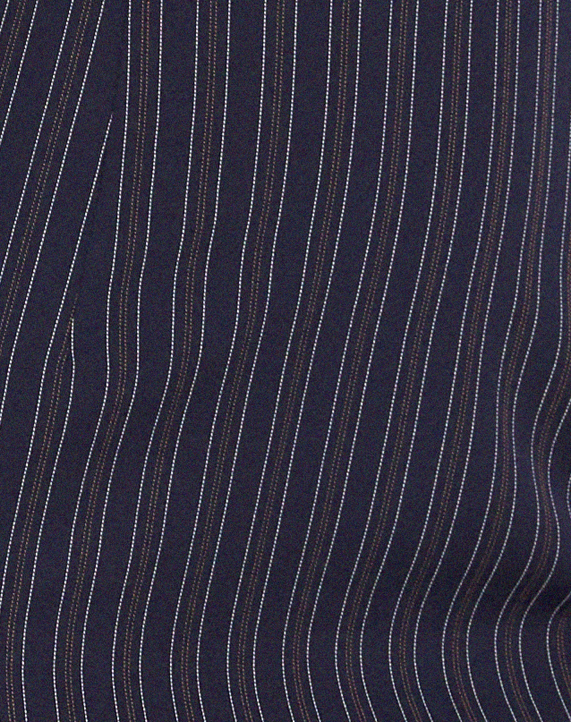 Hadavi Mini Halterneck Dress in Navy Pinstripe