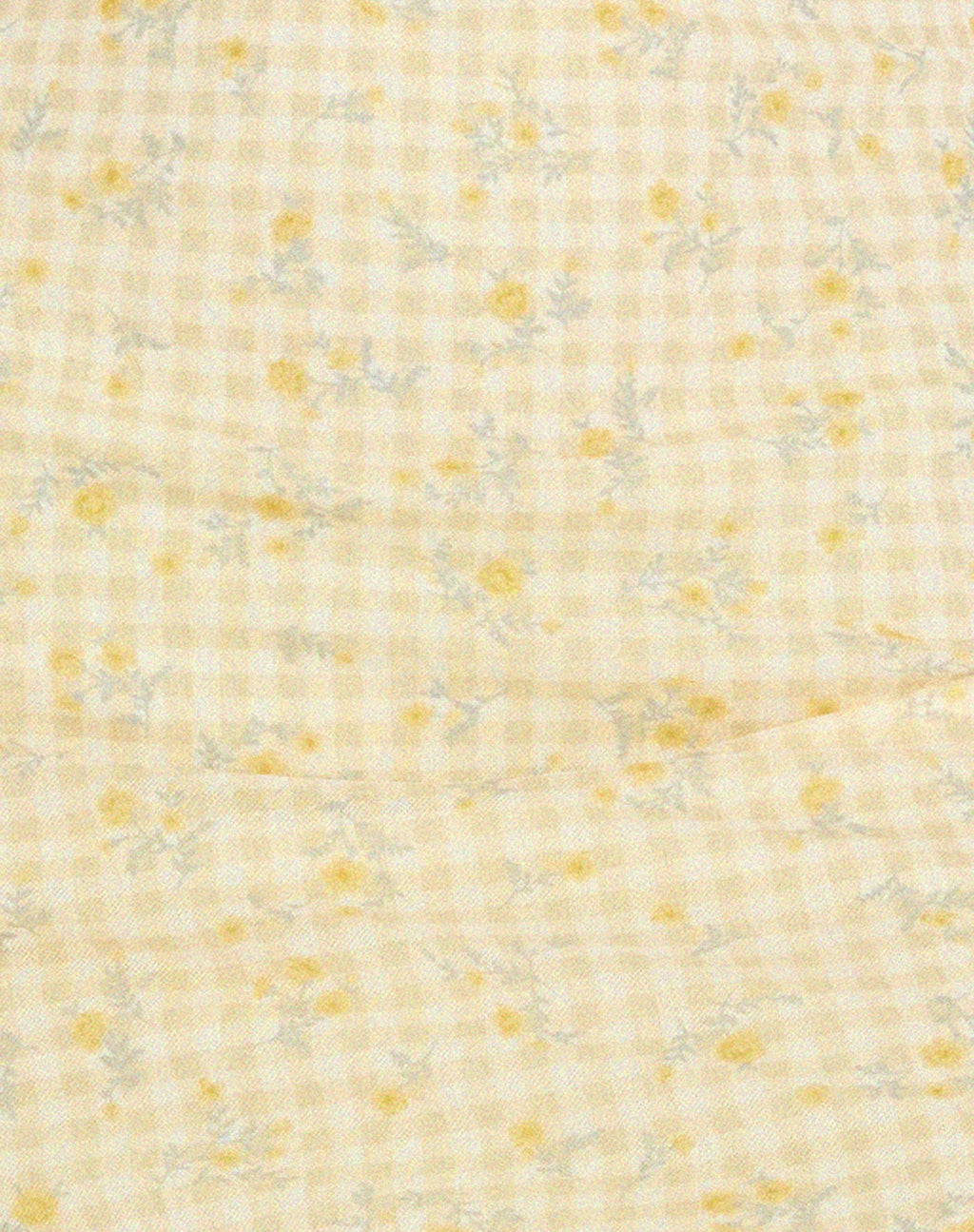 Hakira Mini Dress in Gingham Floral Yellow