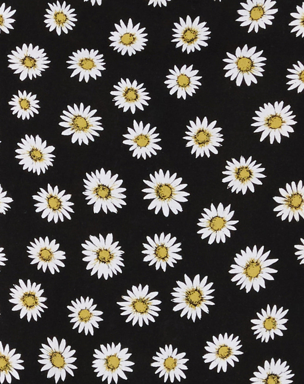 Harriet Midi Skirt in Grunge Daisy Black