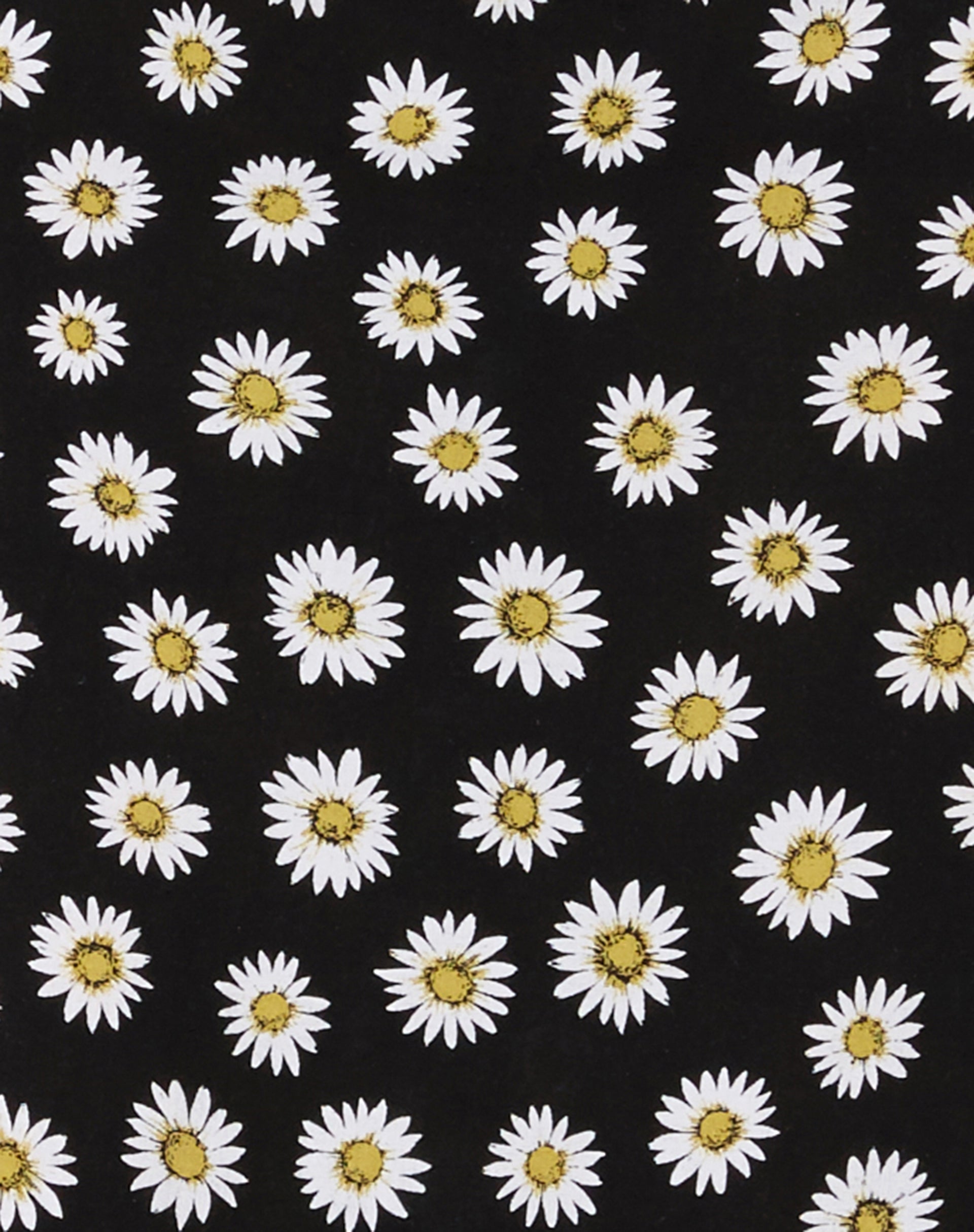 Harriet Midi Skirt in Grunge Daisy Black