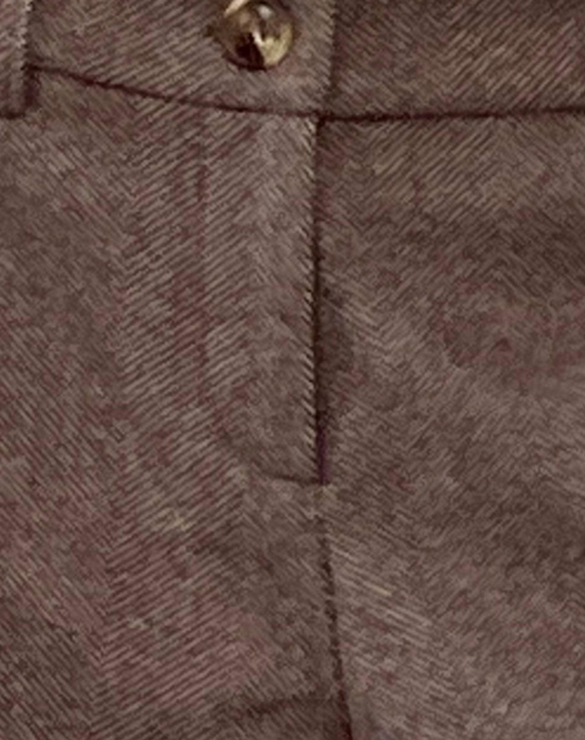 Helsa Low Rise Trouser in Dark Brown Tailoring