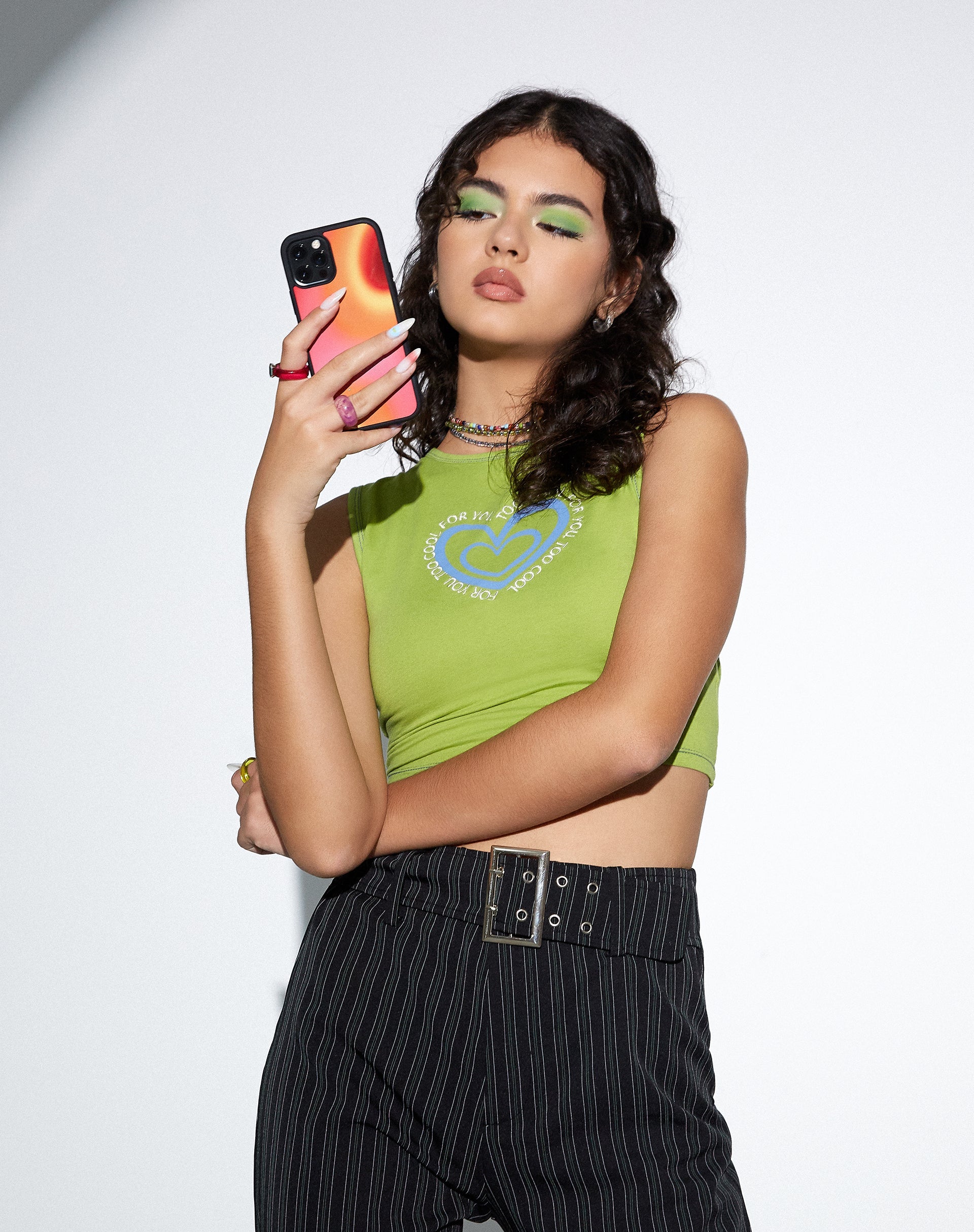 Iphone Case in Triple Orb Pink and Red