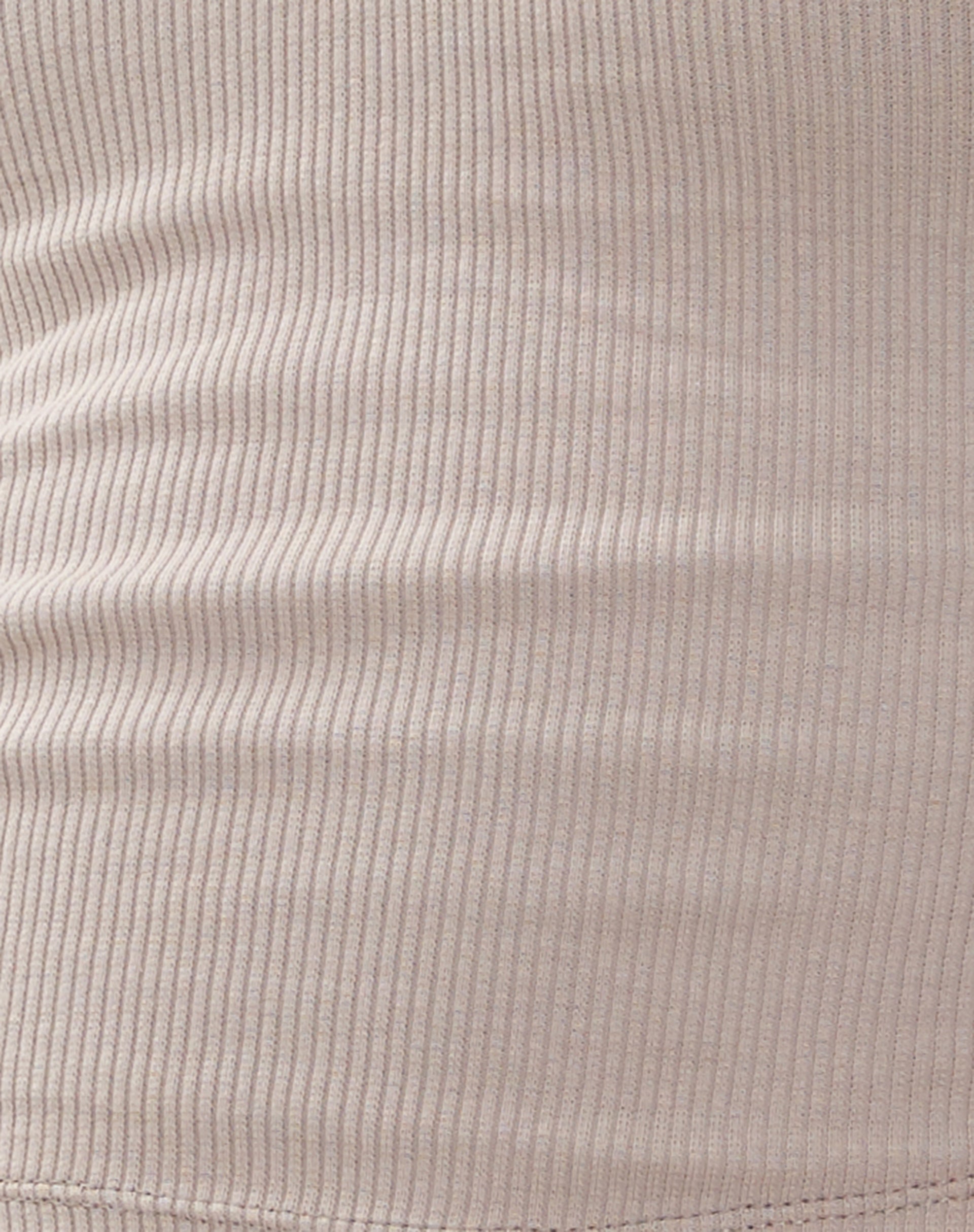 Jastio Vest Top in Oat Ribbed Jersey