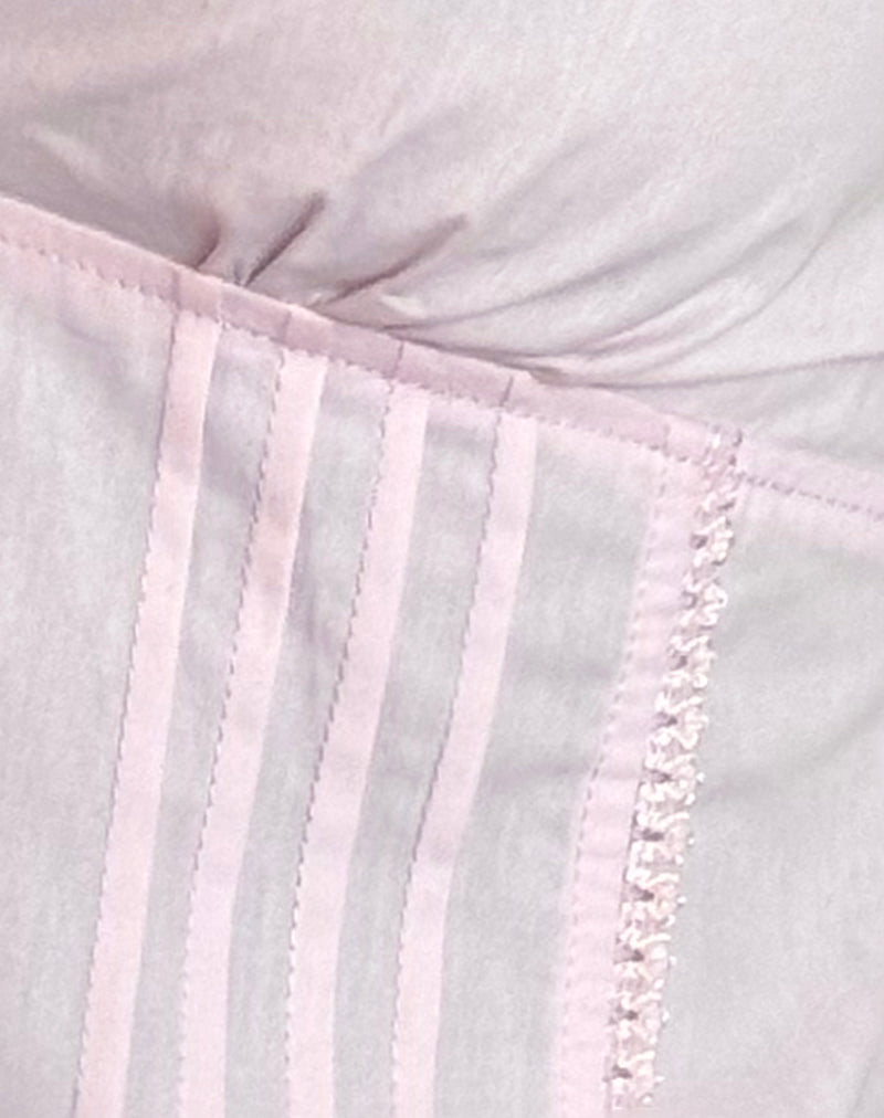 JEPUNI CAMI TOP LIGHT PINK POPLIN