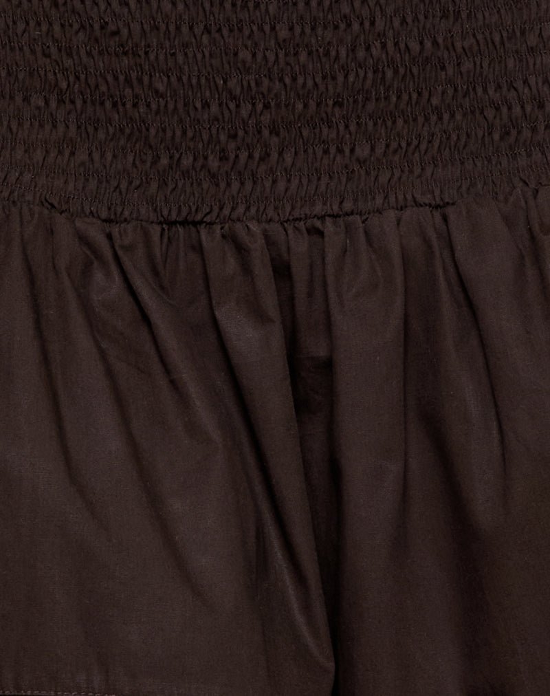 Kenma Mini Skirt in Bitter Chocolate