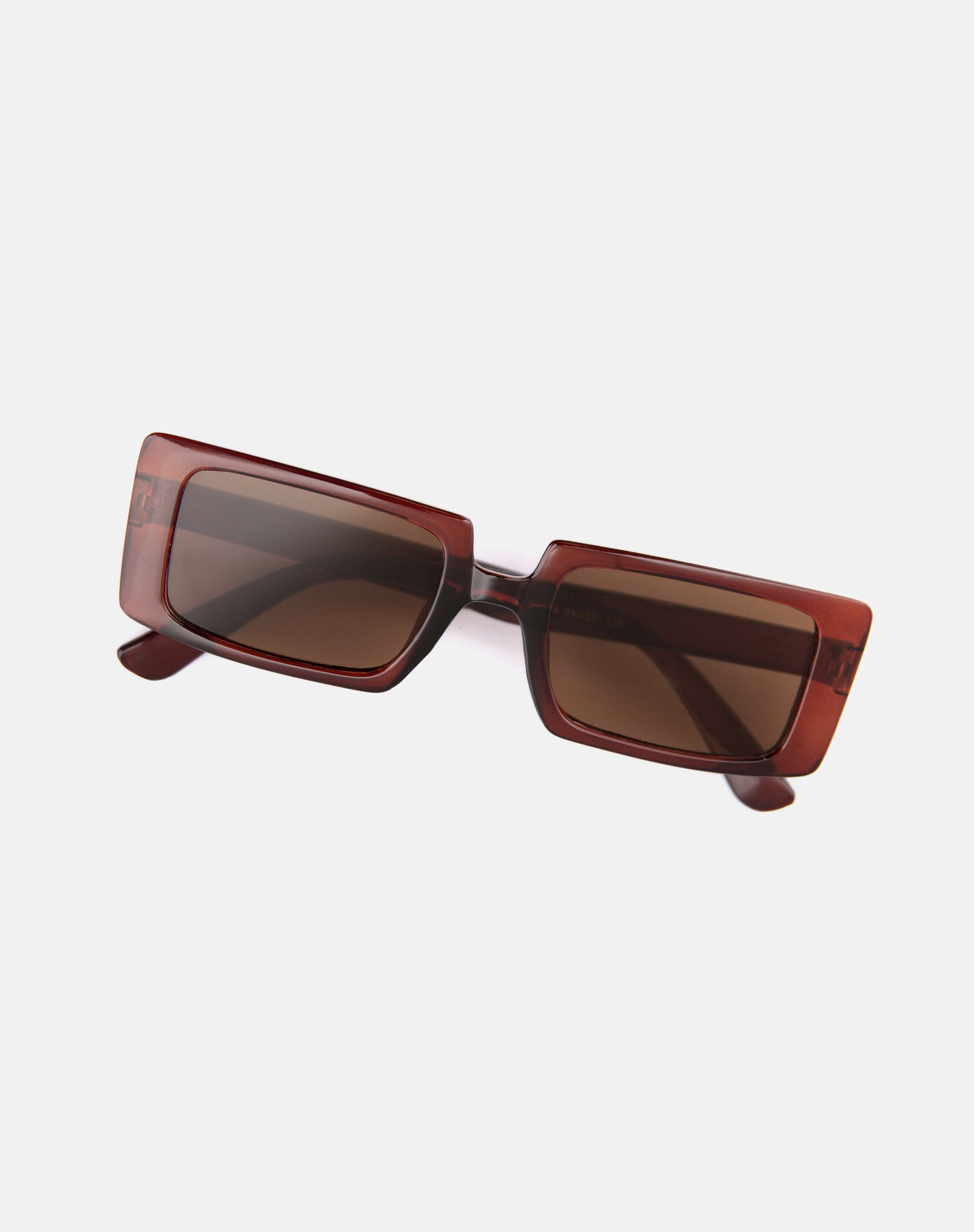 Lelia Rectangle Sunglasses in Brown