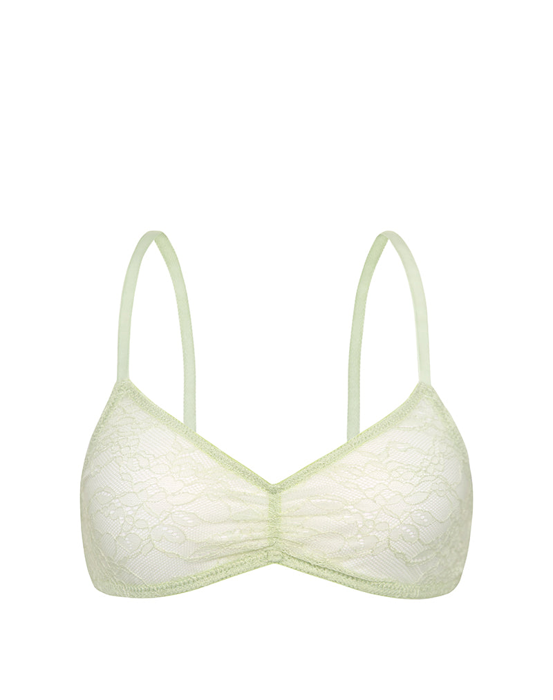 Lengkai Bra in Lace Pastel Green