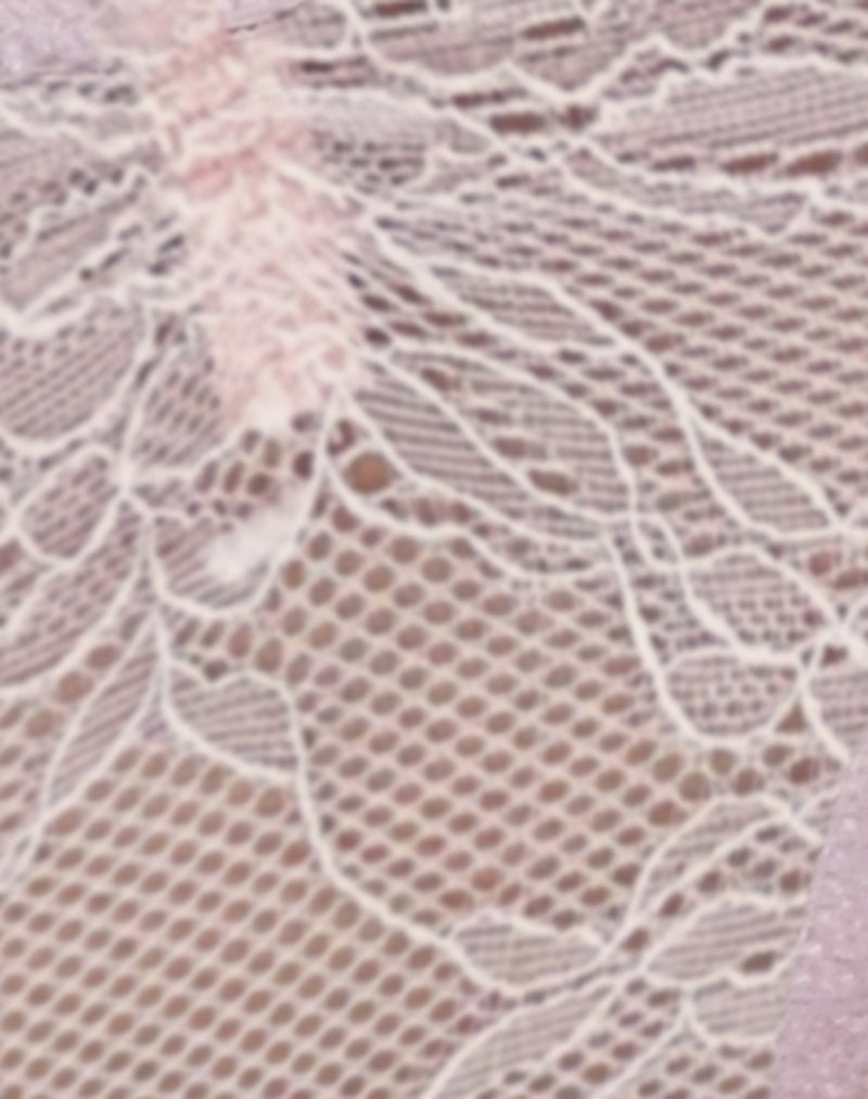 Kukila Brazilian Knicker in Marys Rose Lace Pink