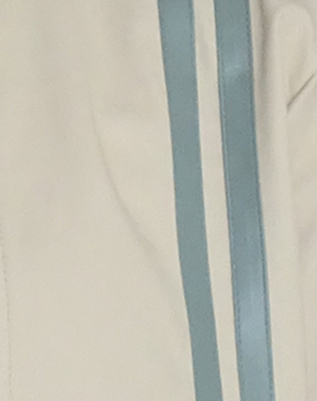 Lewis Jacket in Cream PU with Blue Stripe