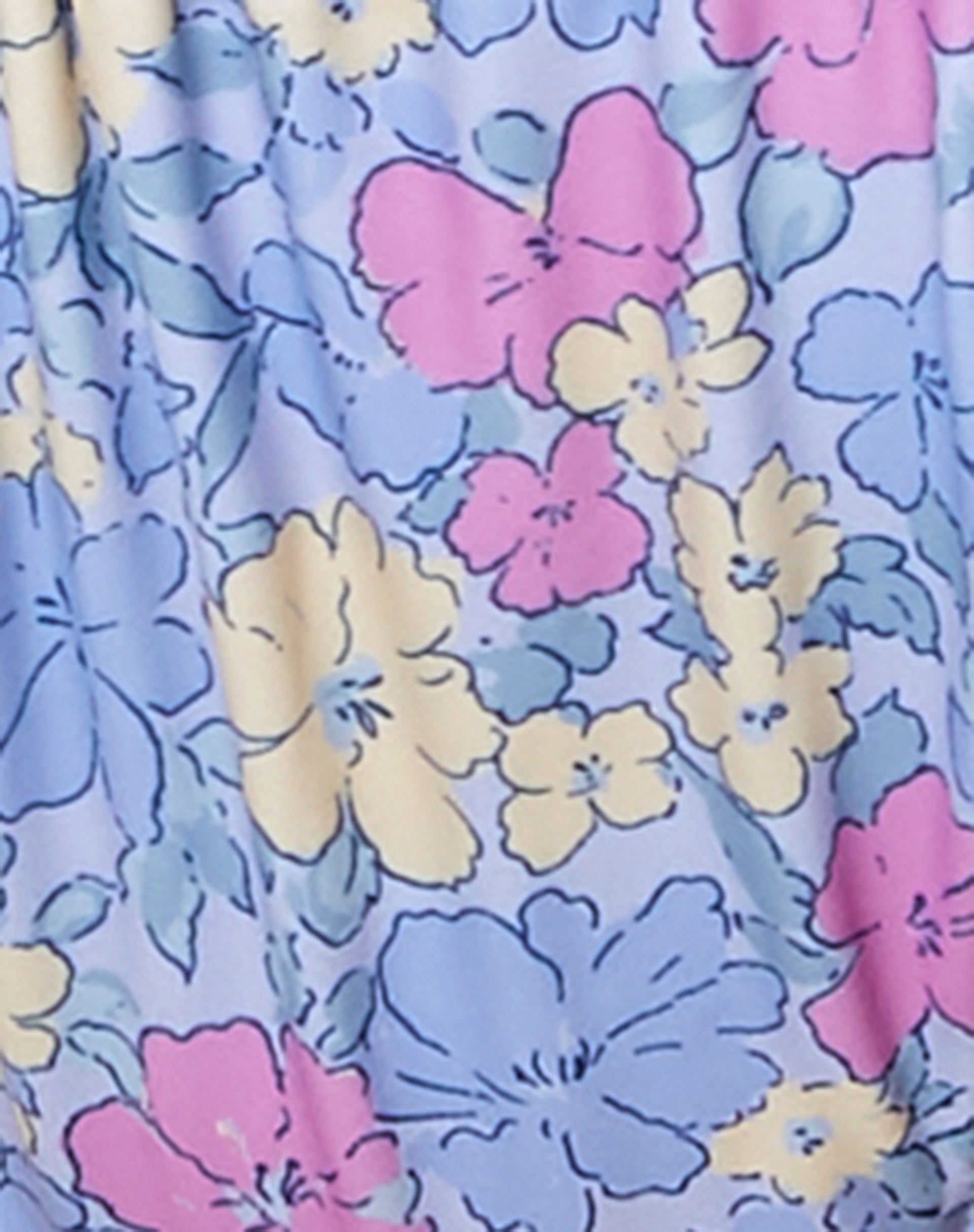 Leyna Bikini Bottom in Washed Out Pastel Floral