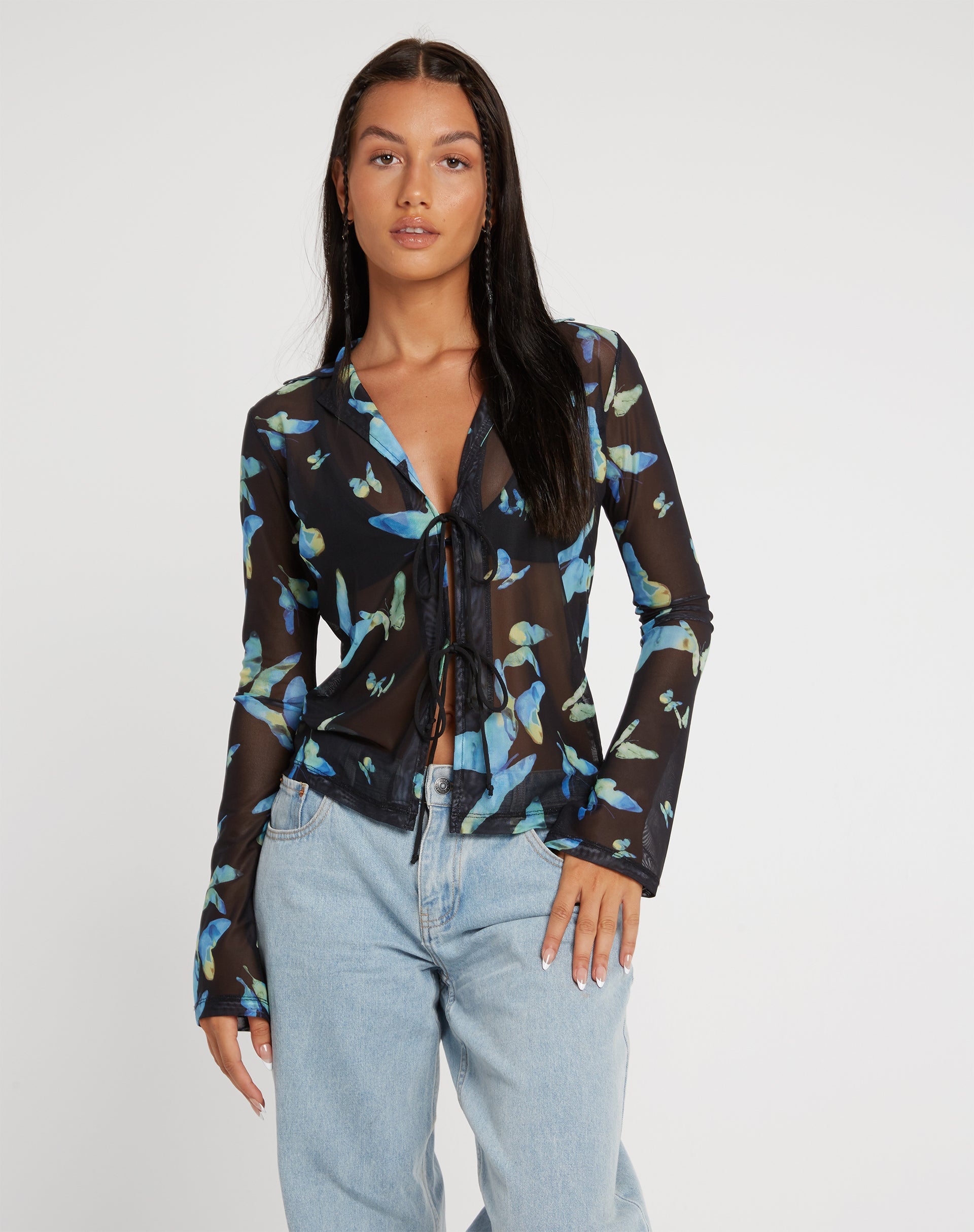 Lica Cardi in Butterfly Watercolour Black