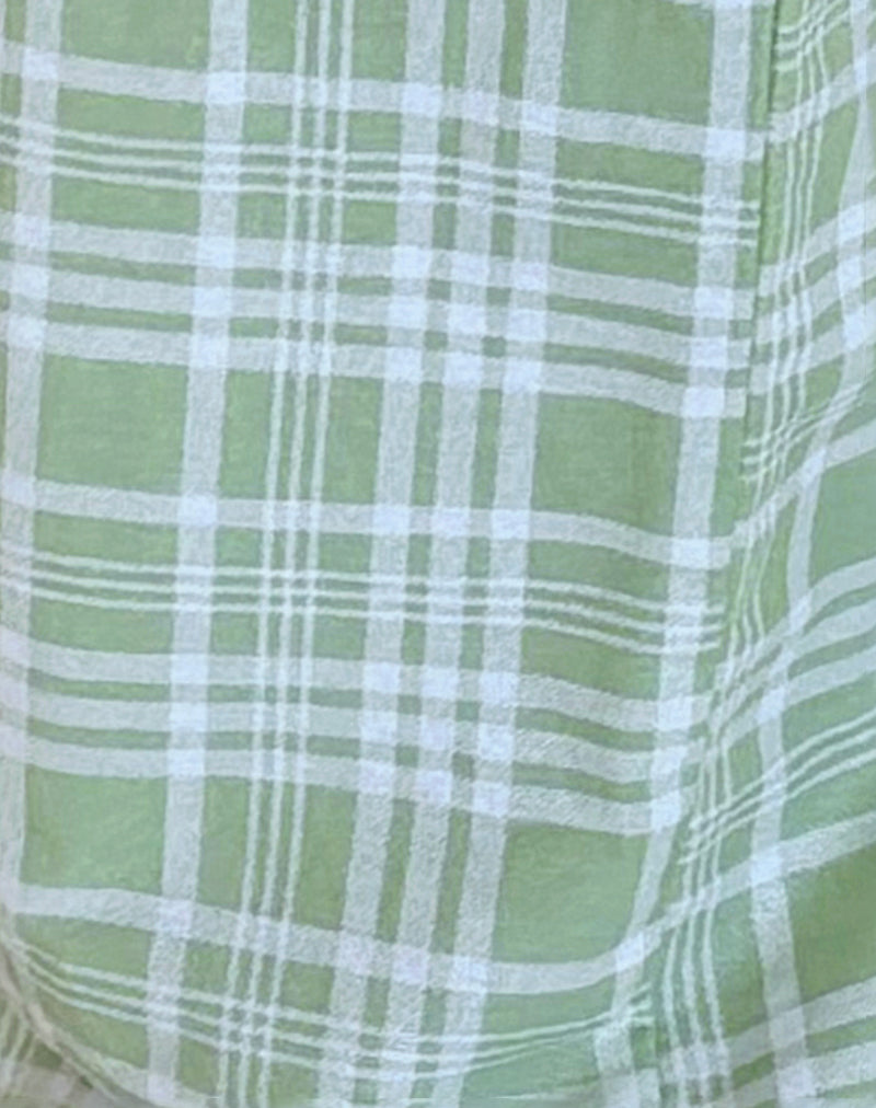 Lirura Trouser in Table Cloth Neo Mint