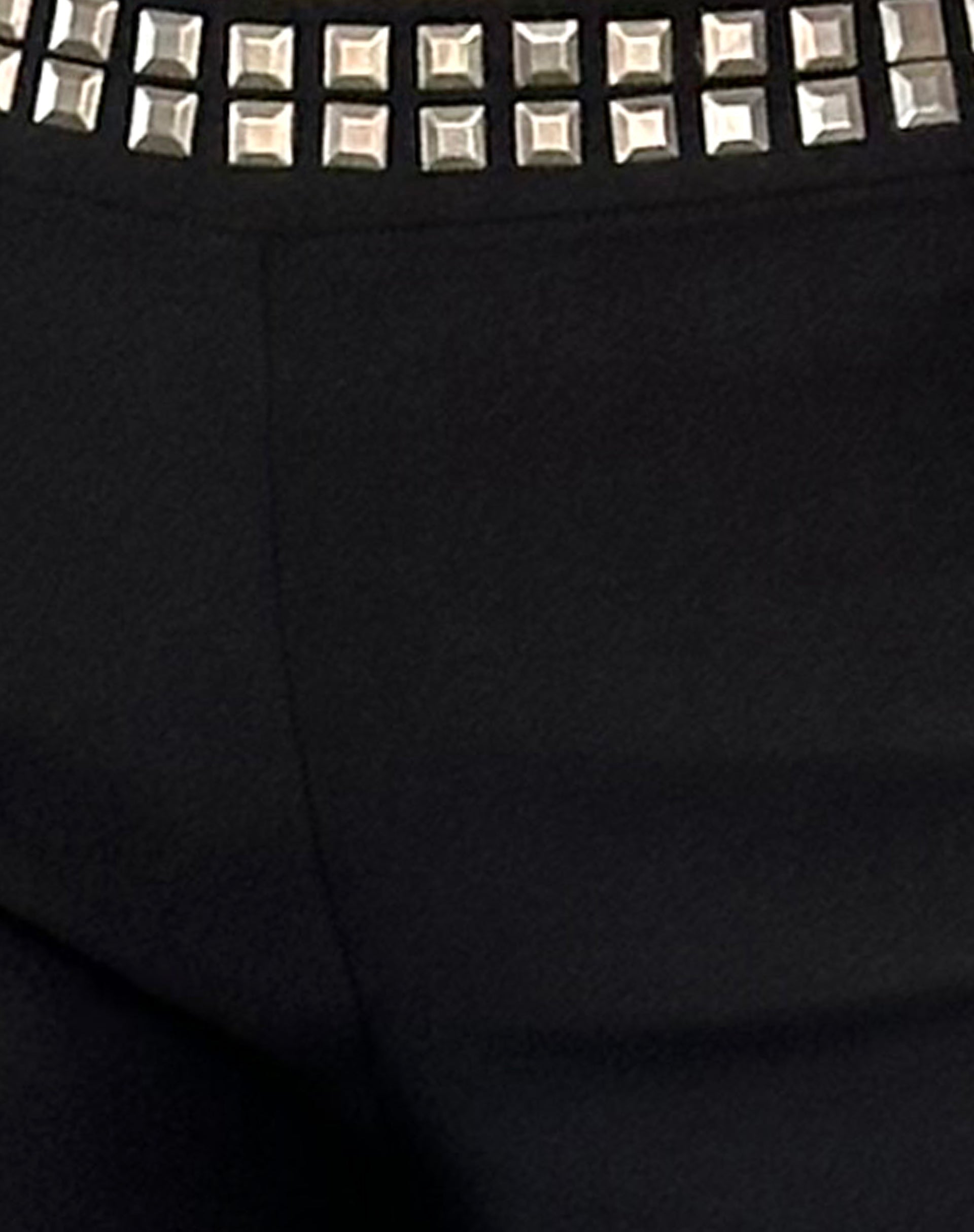 Macias Studded Flared Trousers in Black Tailoring