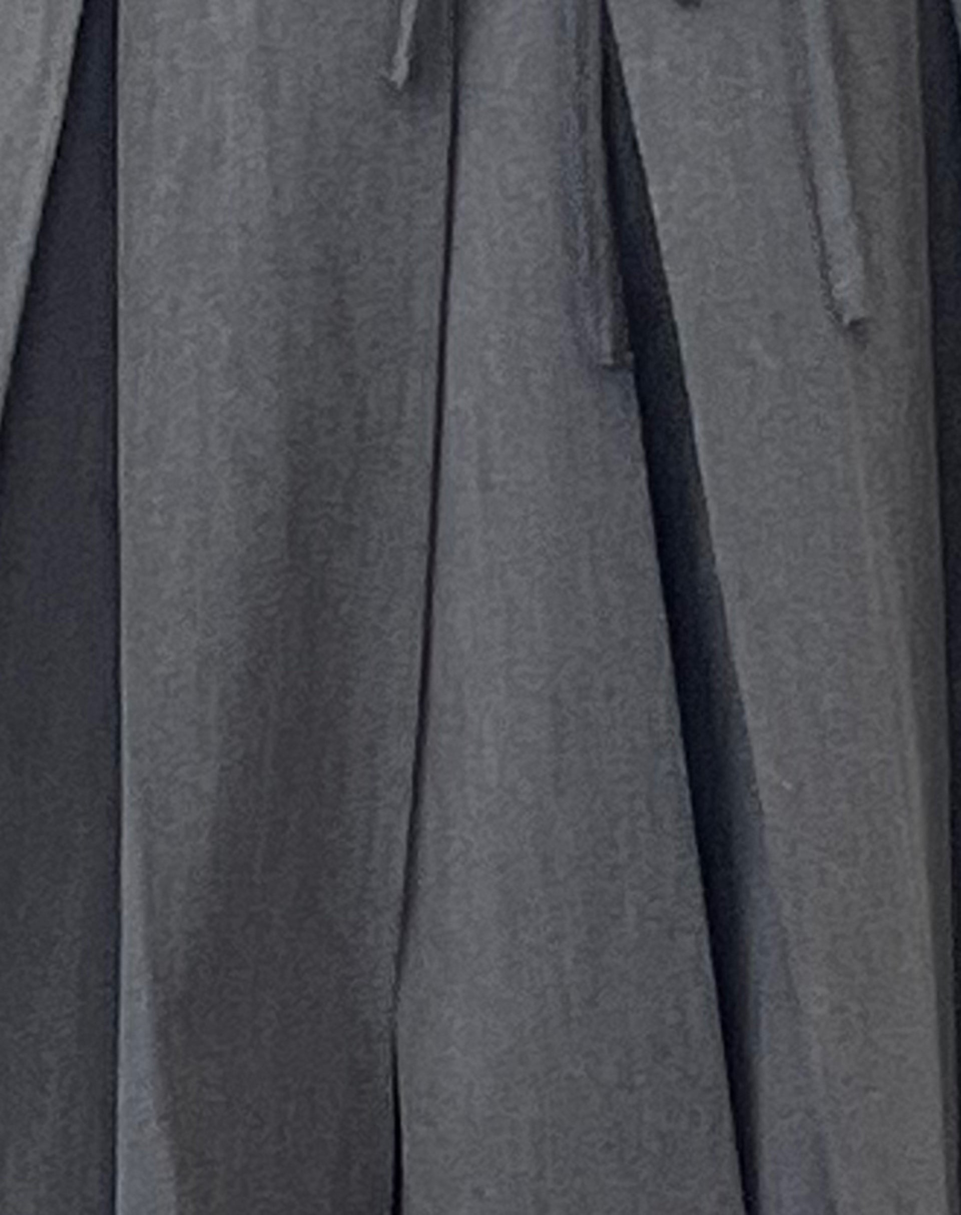 Madelyn Pleated Midi Skirt in Charcoal Tailoring