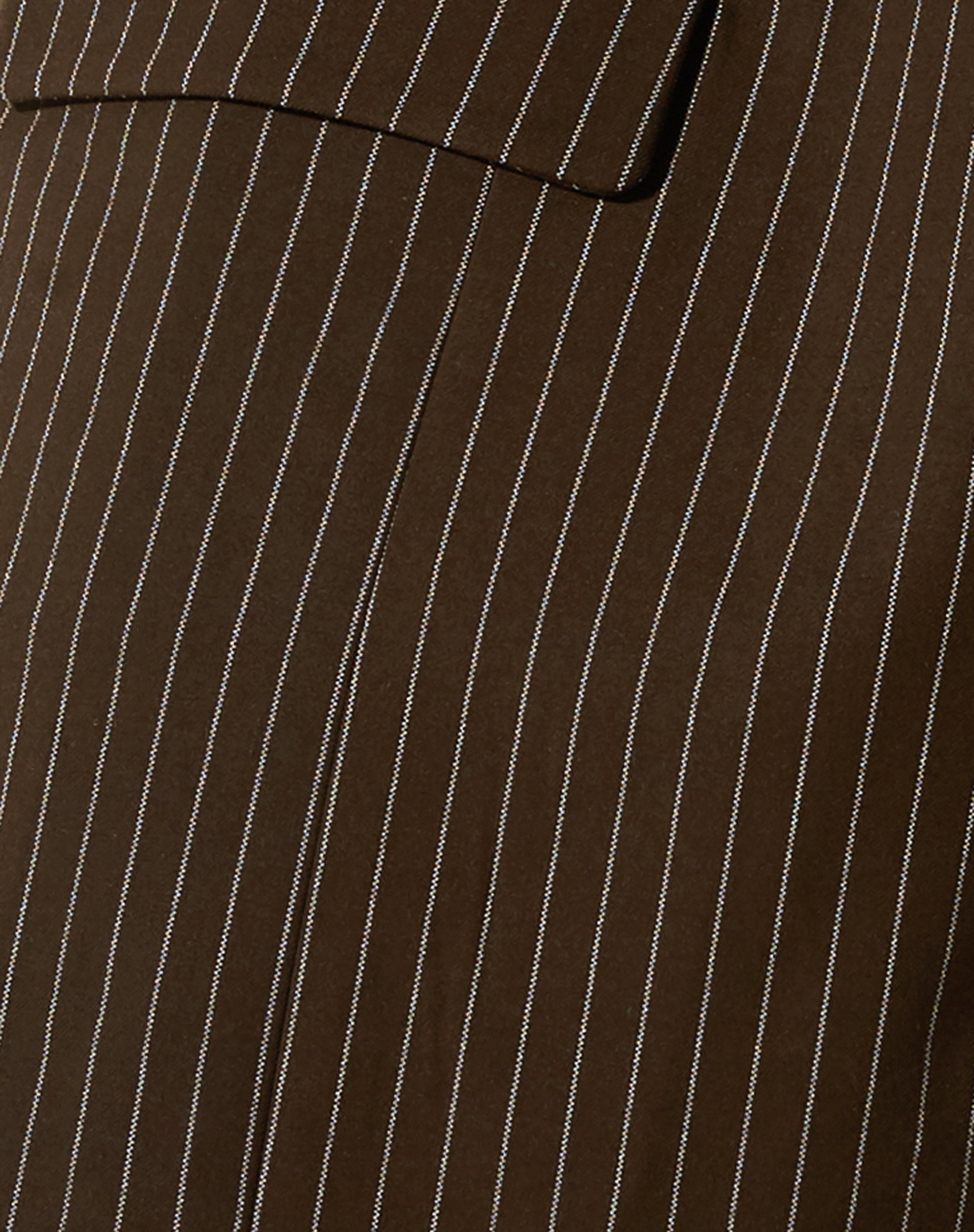 Maiwa Blazer in Pinstripe Brown