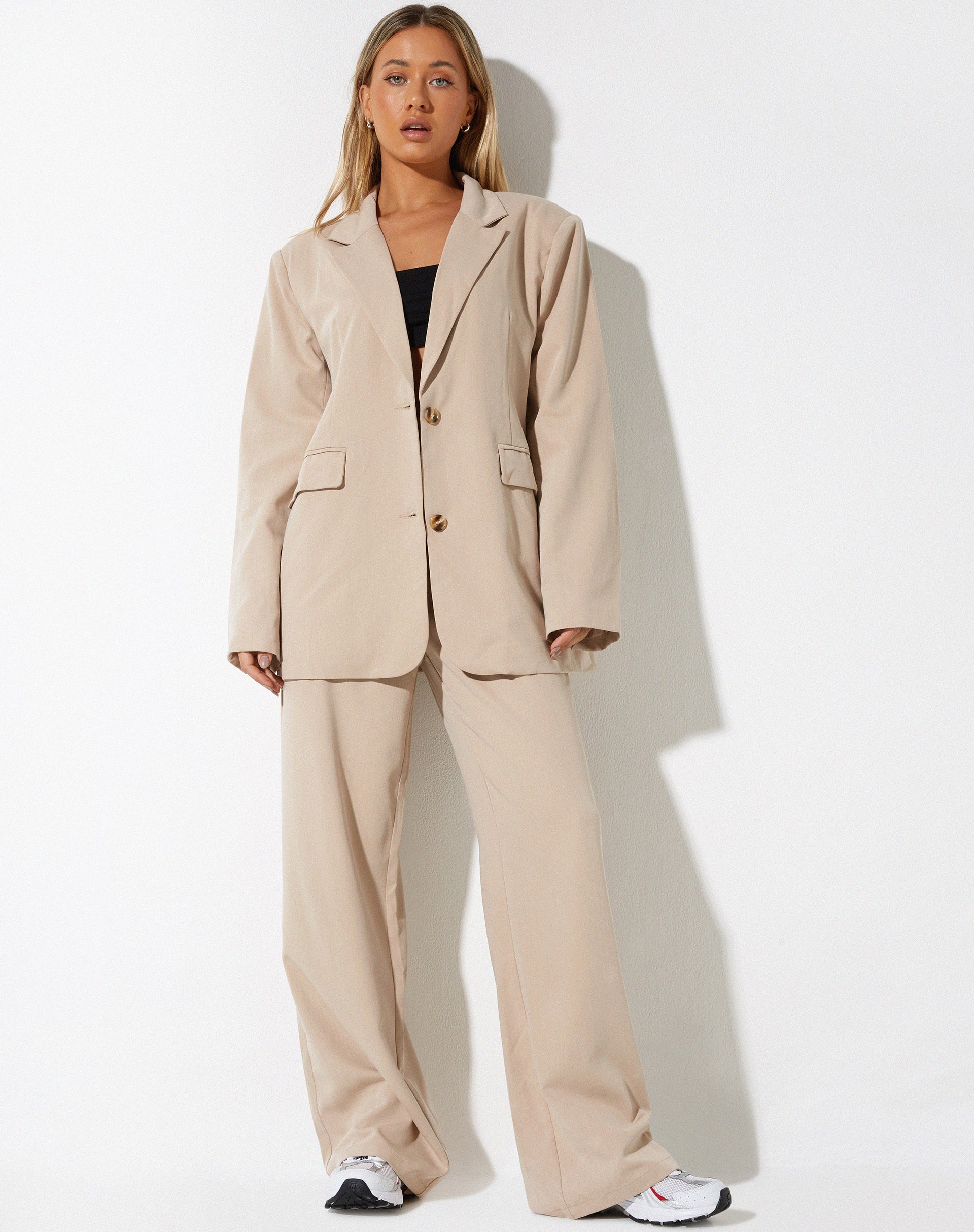 Abena Trouser in Soft Tailoring Beige