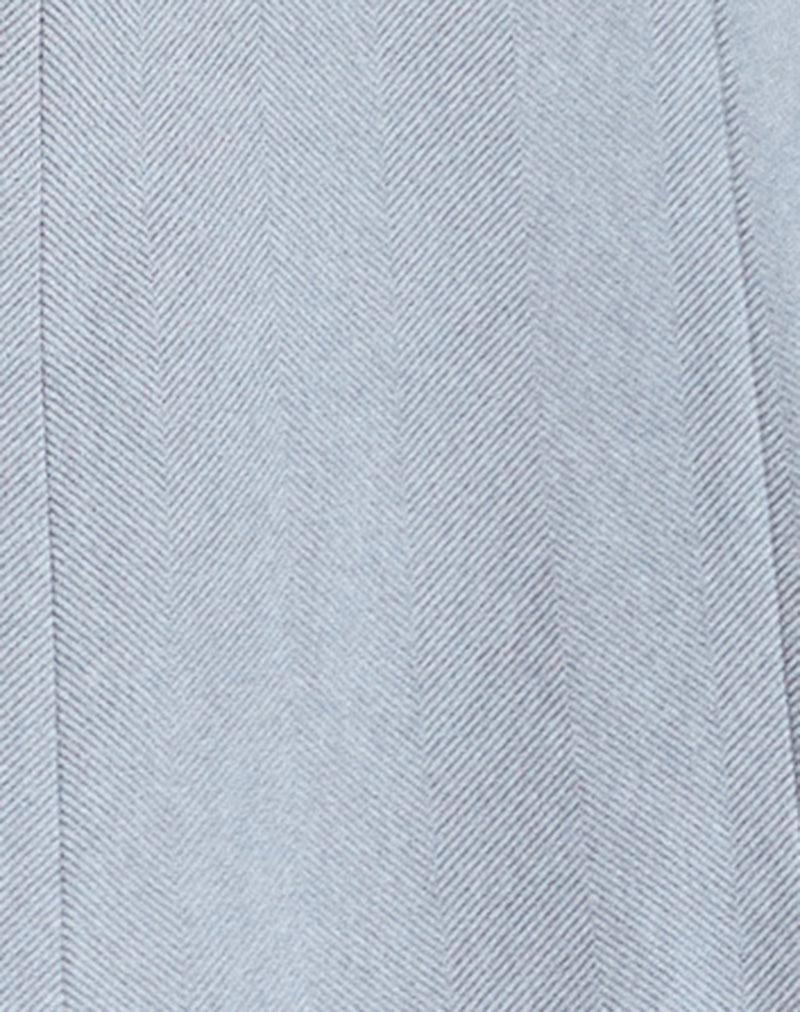 Messeir Faux Wool Blazer in Grey