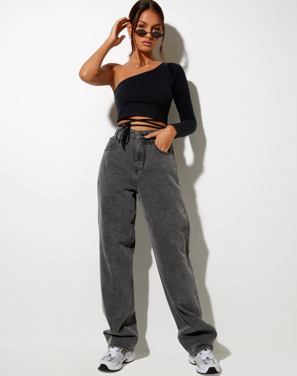 Mitzi Crop Top in Black