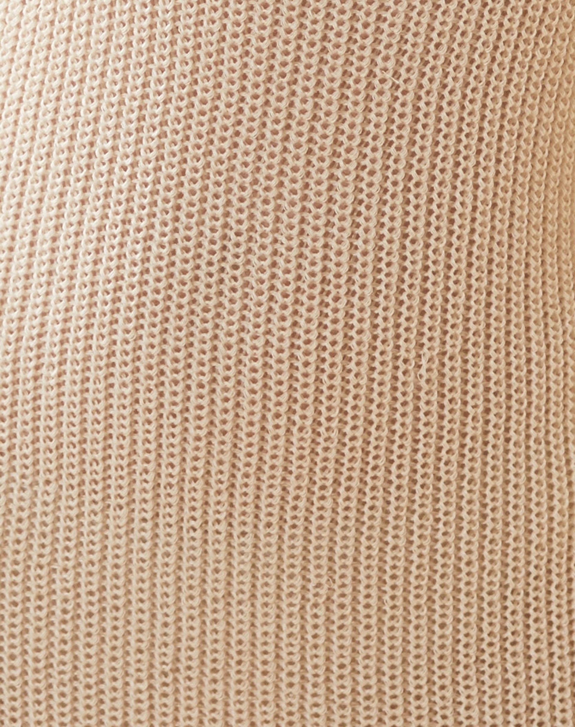 Chiara Knitted Mini Dress in Neutral
