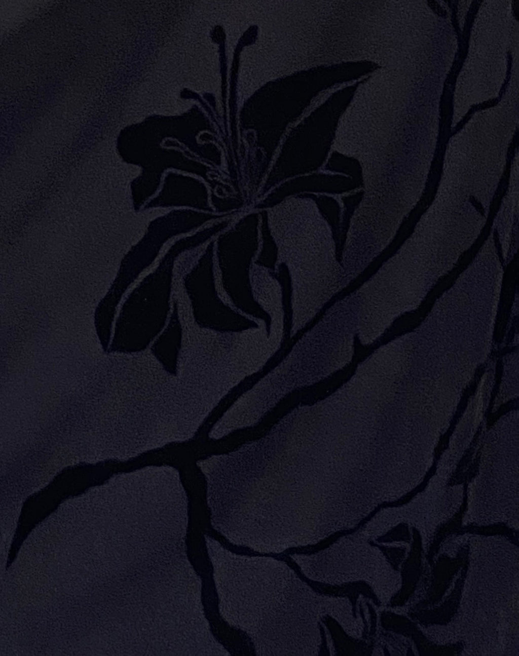 Nodu Maxi Dress in Orchids Flock Black