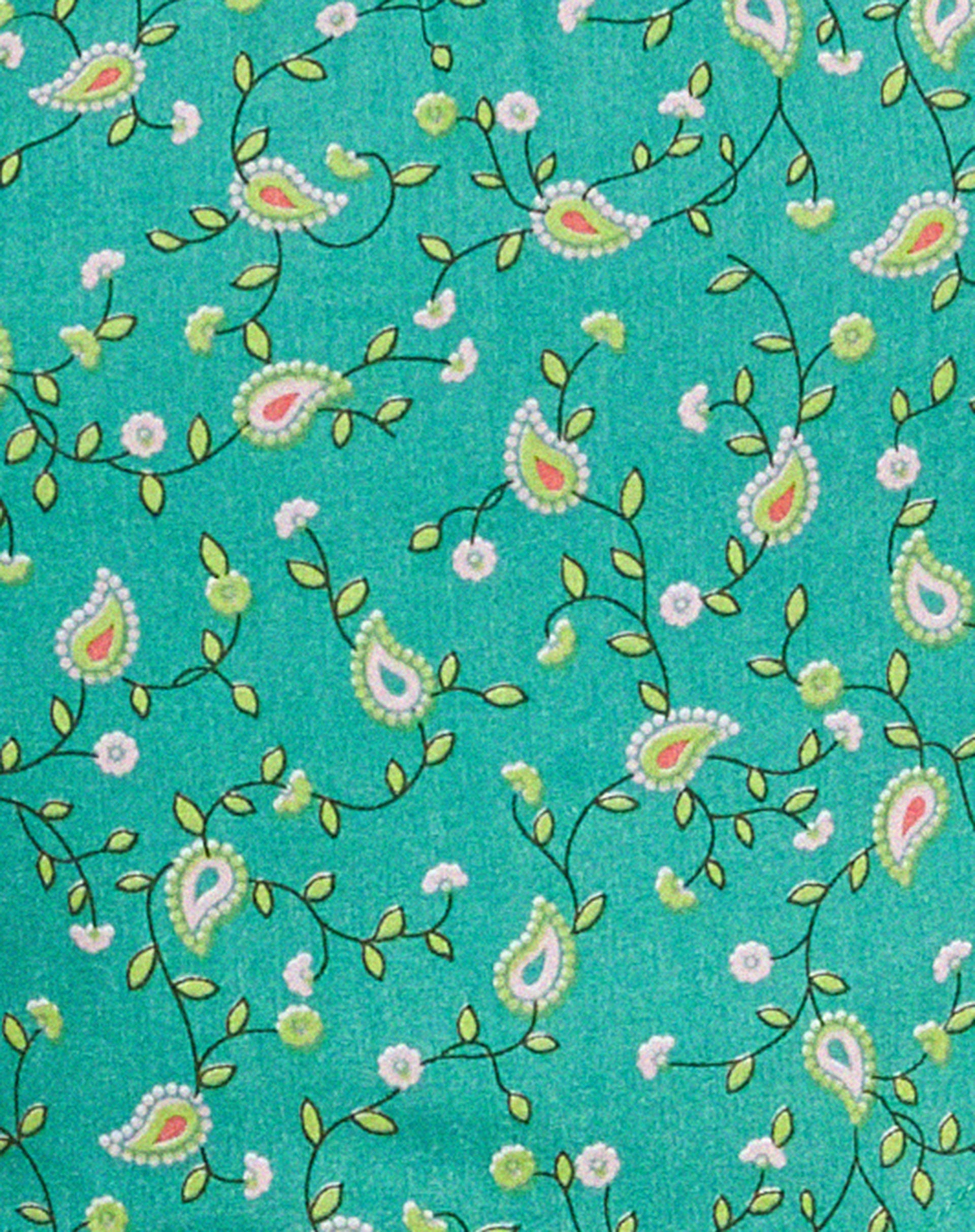 Nolda Crop Top in Paisley Fun Green